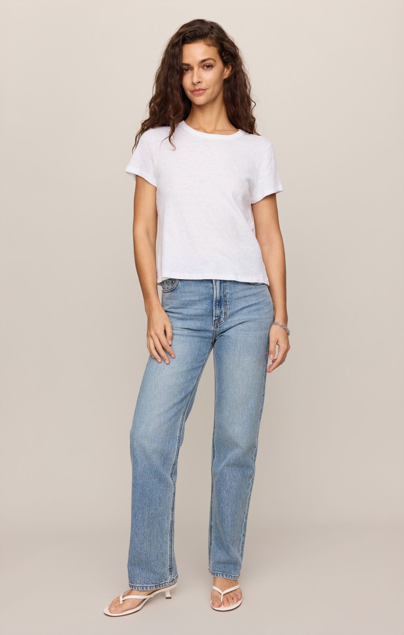Junie Slub Tee Shirt - White-Z Supply-Happy on Main
