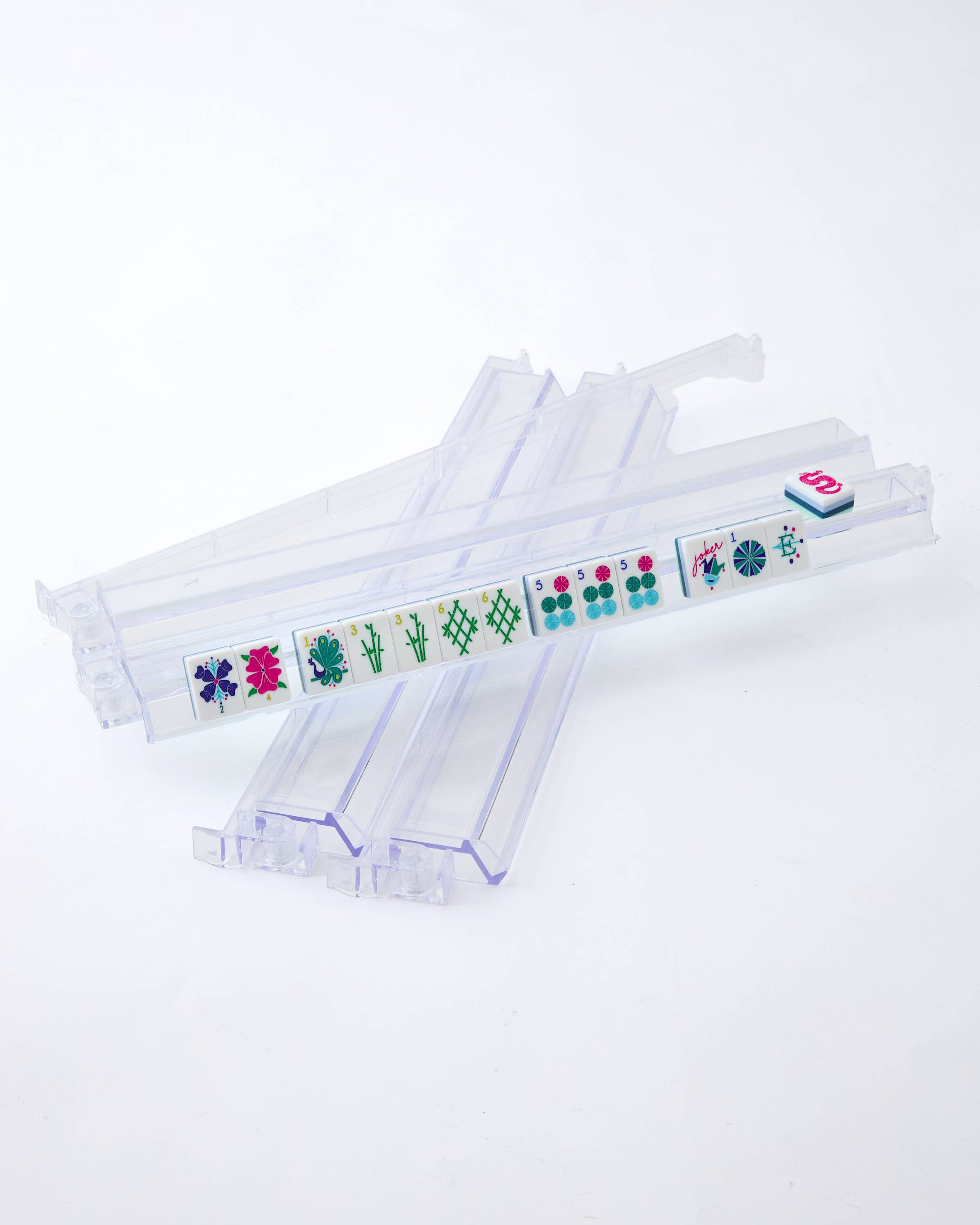 Clear Acrylic Rack and Pusher Set-Oh My Mahjong-Happy on Main