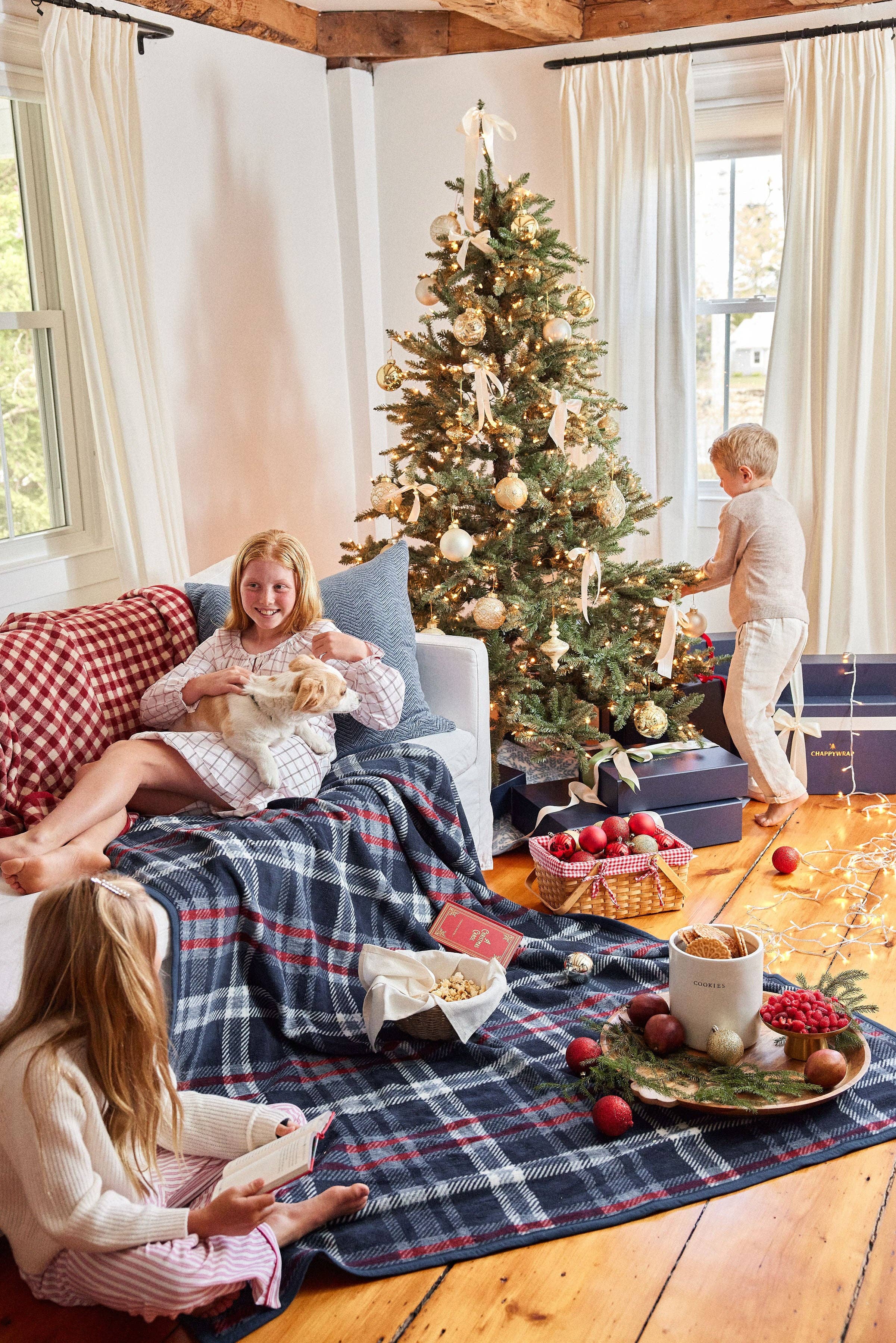 Quinn Plaid Blanket-ChappyWrap-Happy on Main