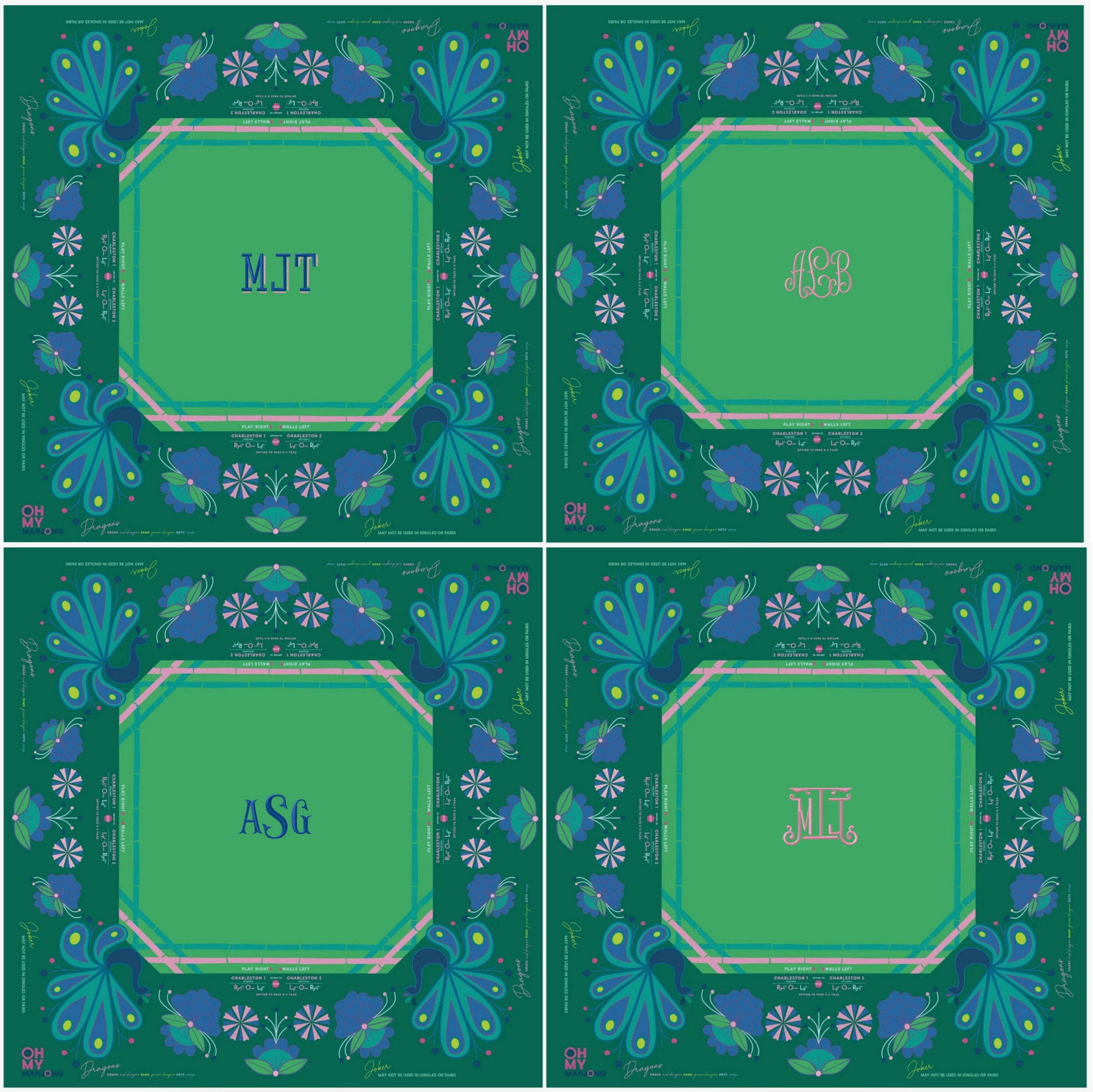 Birdie Green Mat in Tube-Oh My Mahjong-Happy on Main