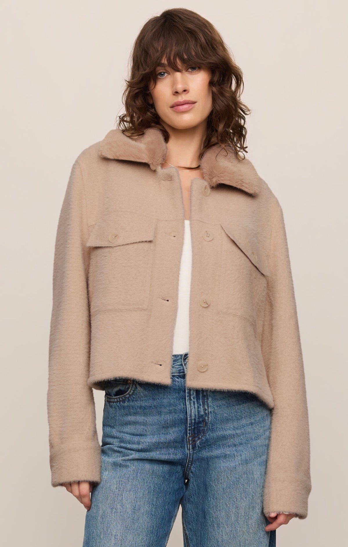 Peyton Jacket - Soft Ecru-Z Supply-Happy on Main