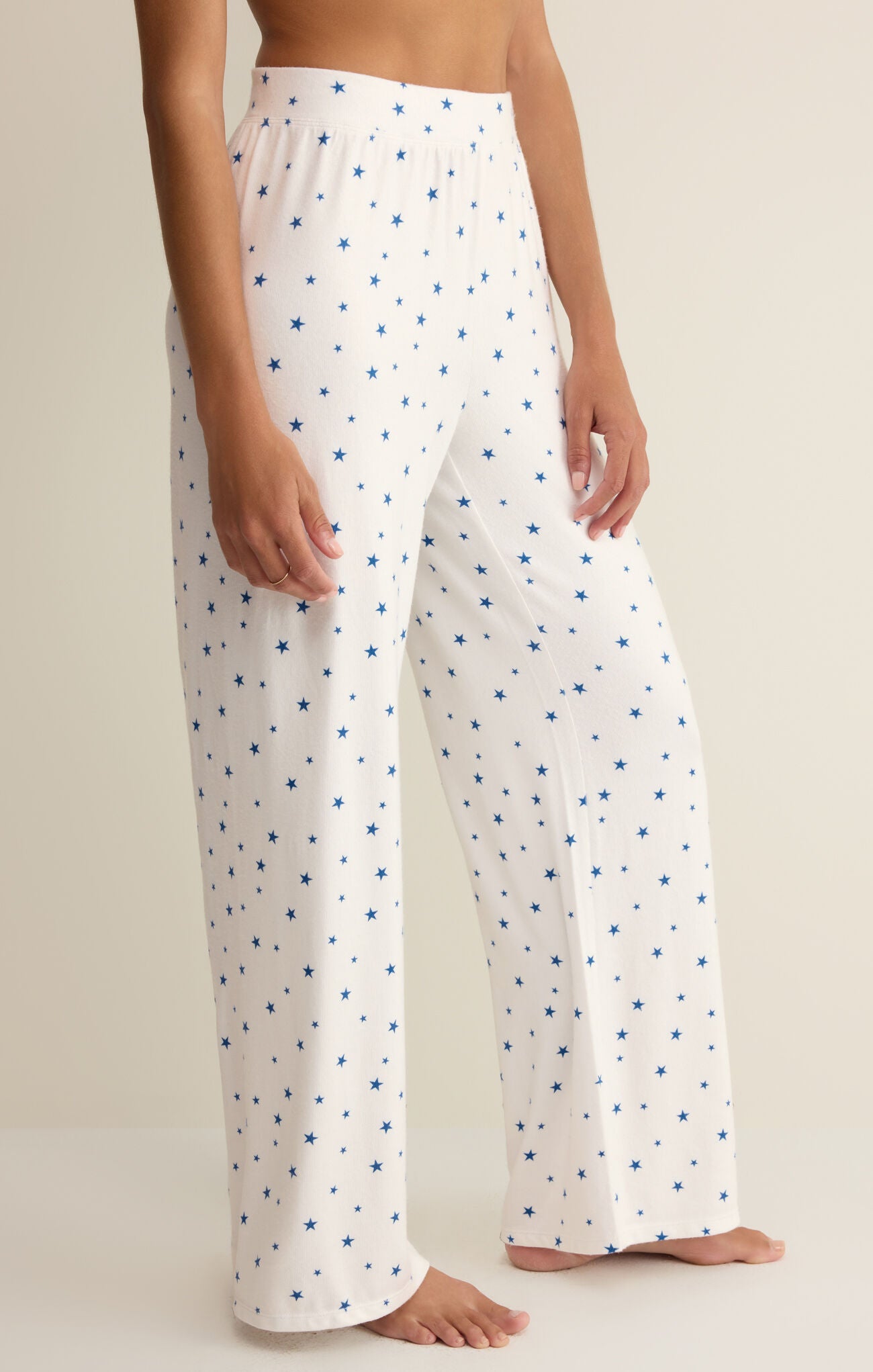 Luxe Star Pant - White-Z Supply-Happy on Main