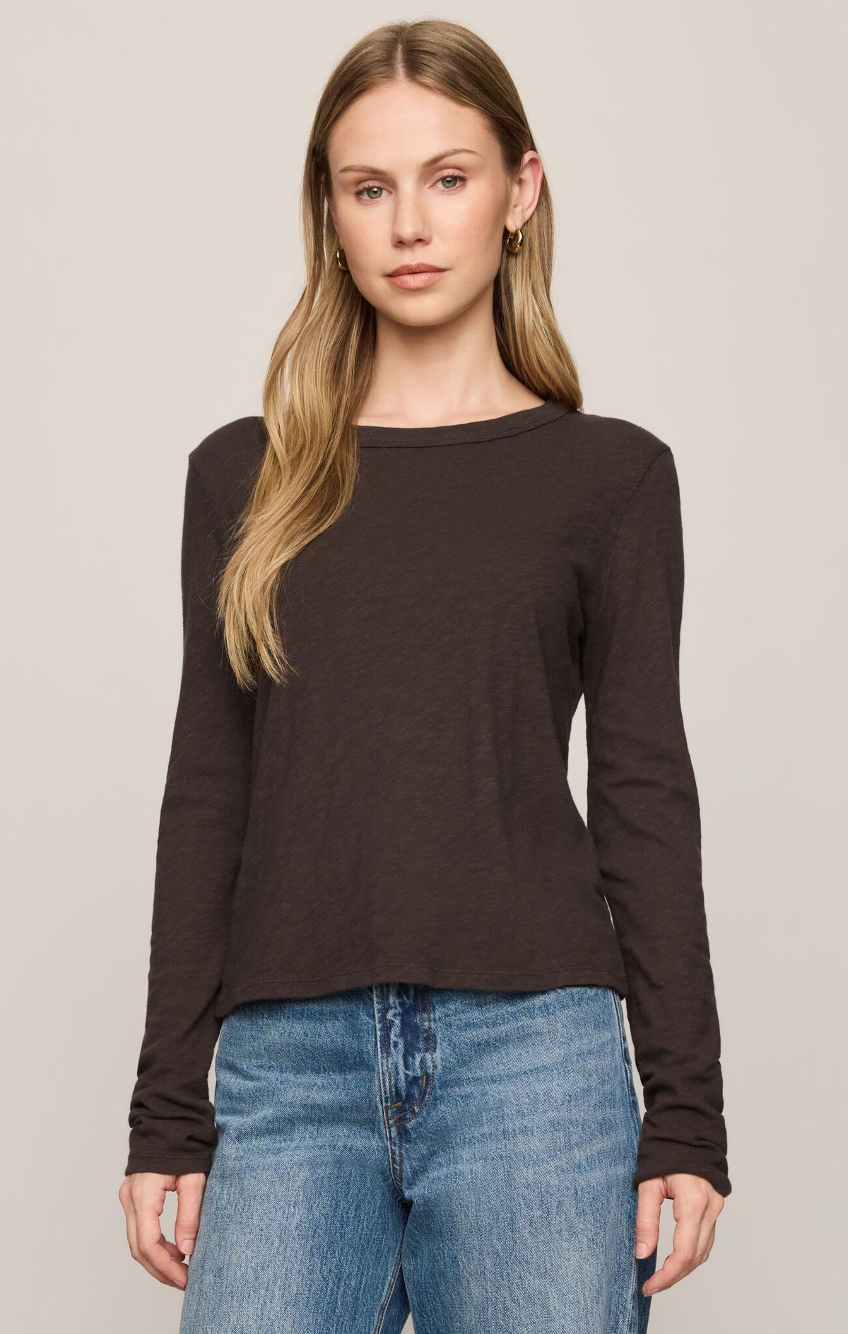 Junie L/S Tee - Cocoa Bean-Z Supply-Happy on Main