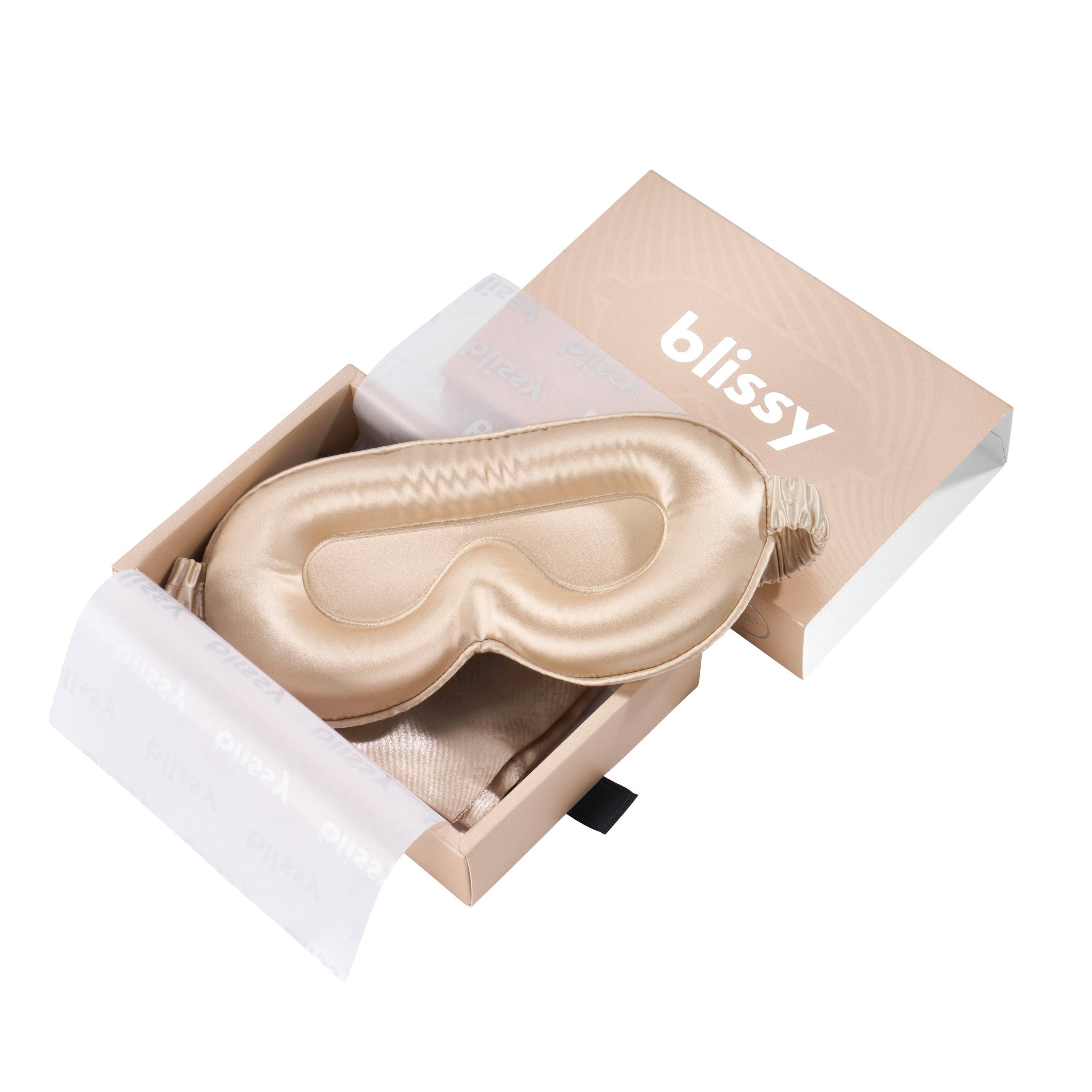 Sleep Mask - Champagne - Profile-Beauty + Wellness-Happy on Main