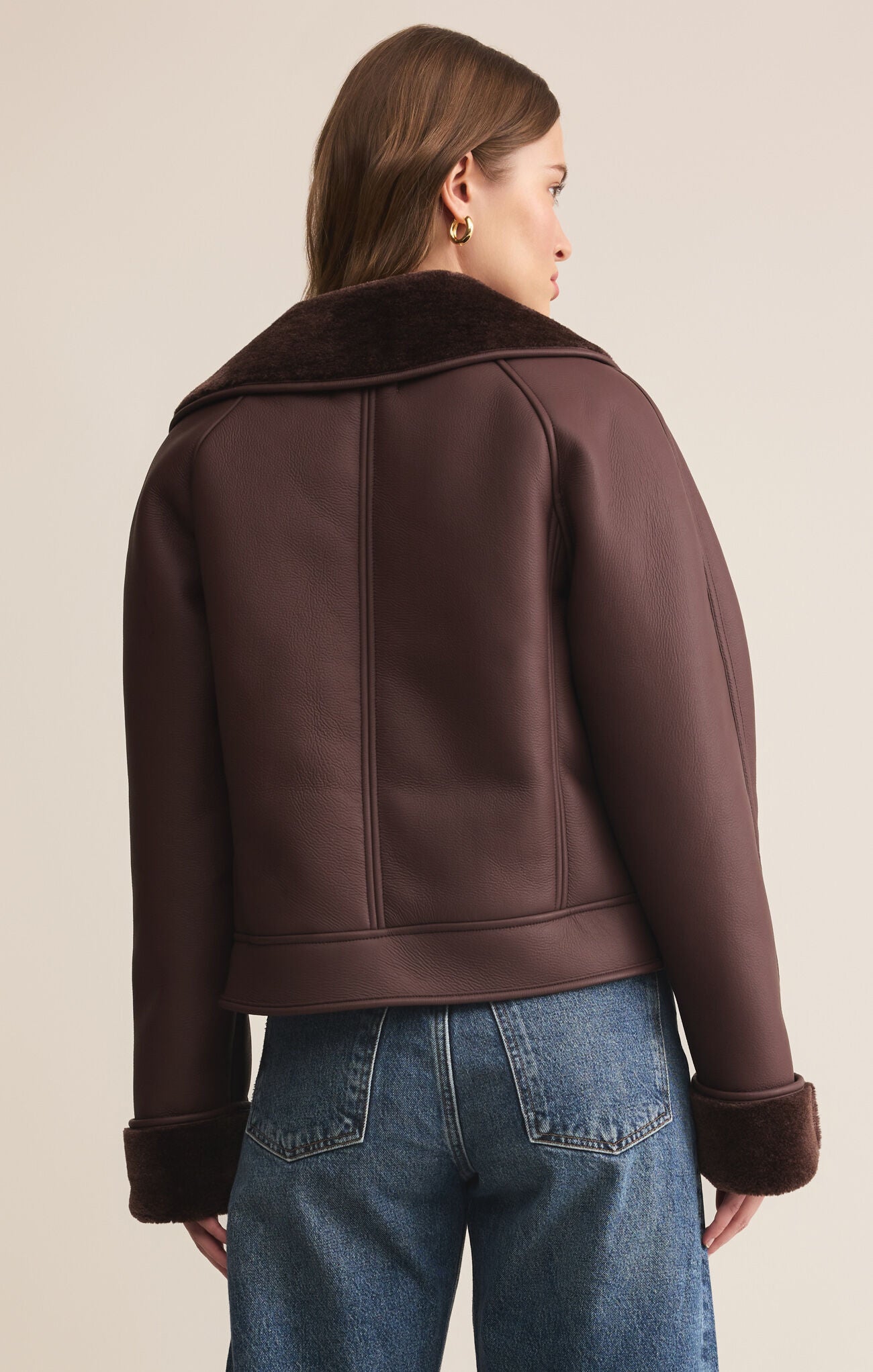 Locklin Sherpa Jacket-Outerwear-Happy on Main