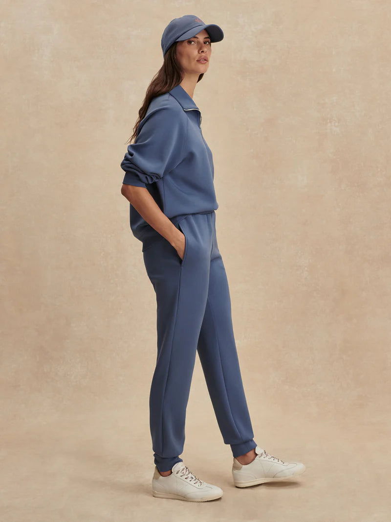 The Slim Cuff Pant 27.5 - Bijou Blue-Varley-Happy on Main