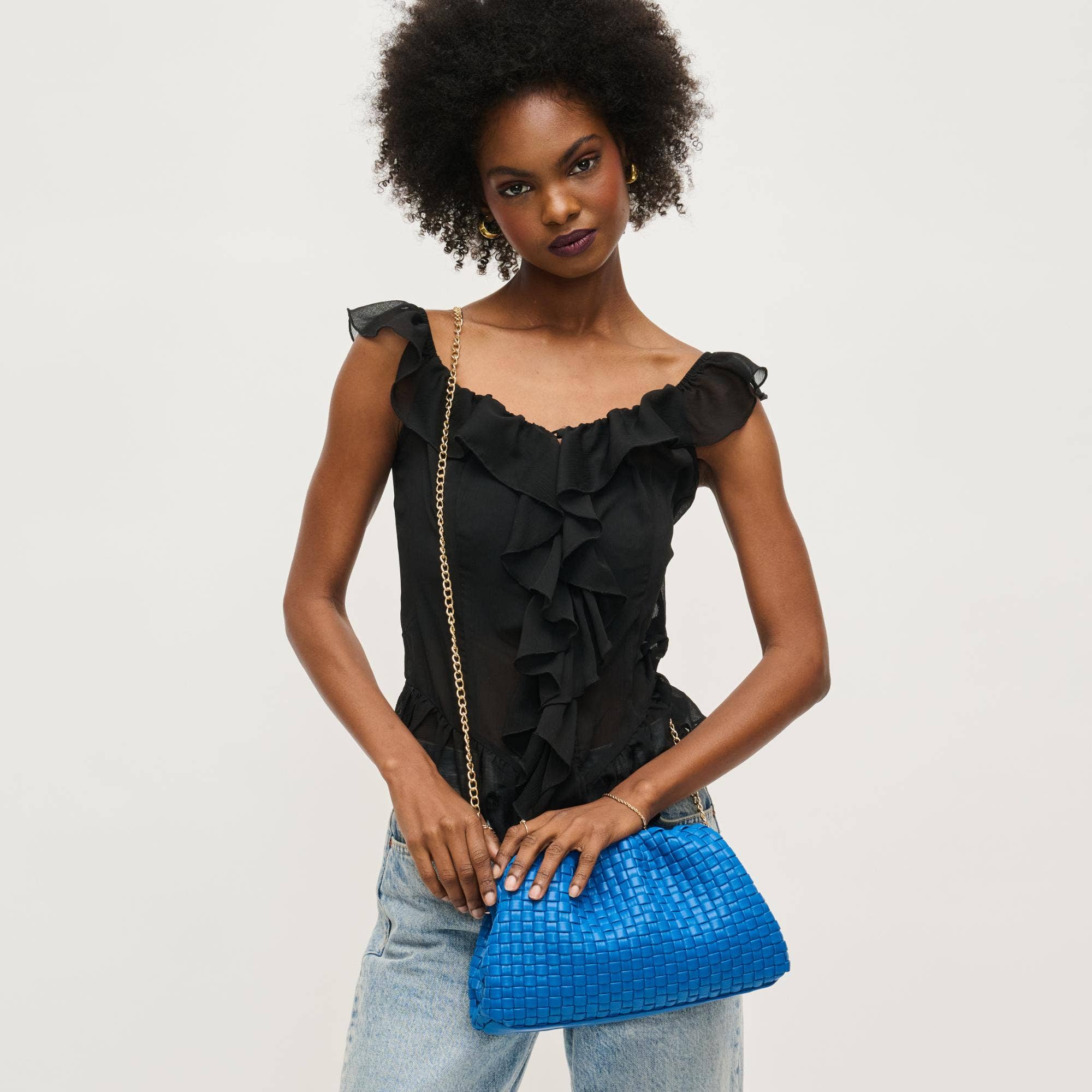 Tate Woven Frame Clutch-Urban Expressions-Happy on Main
