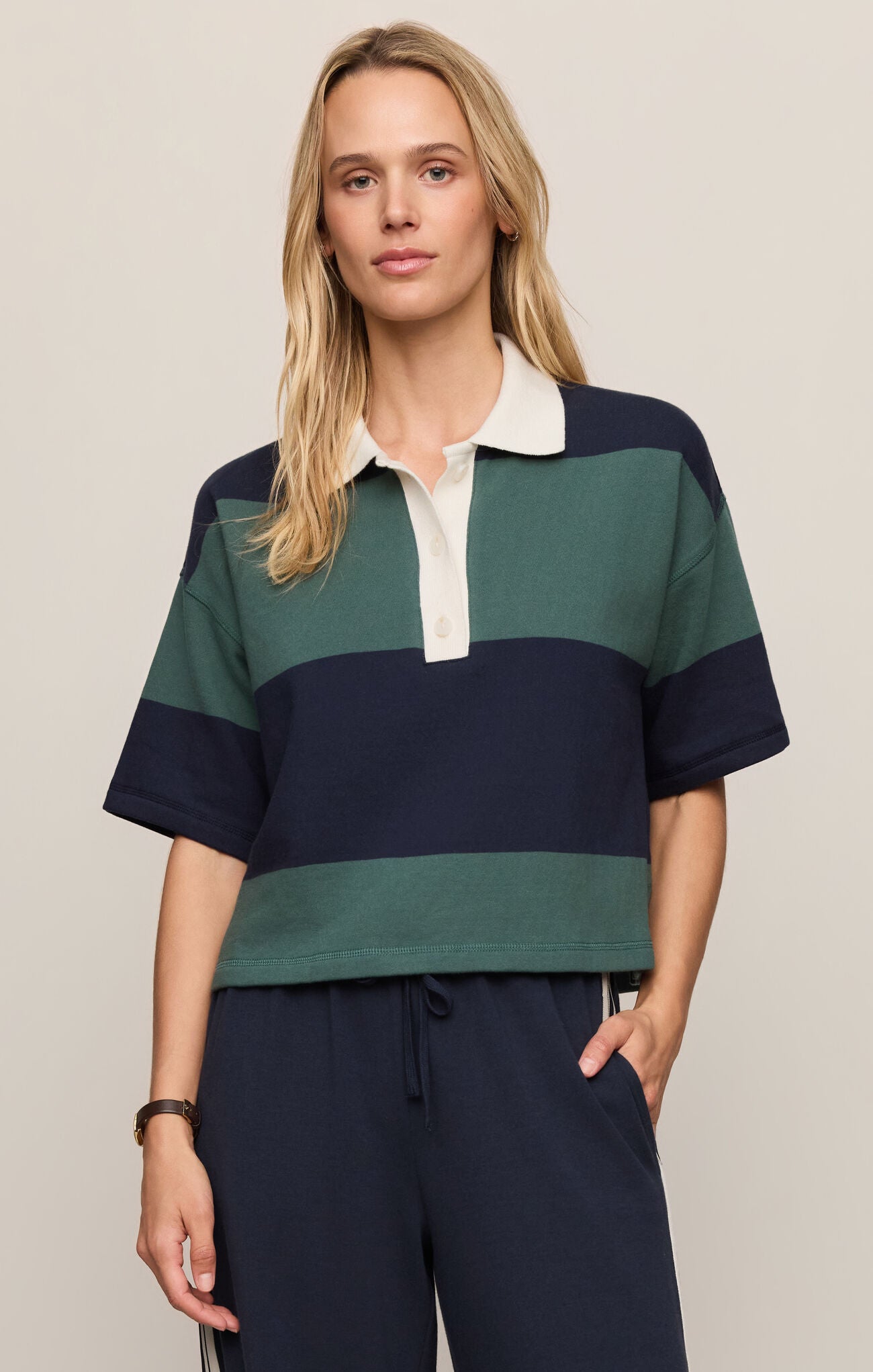 Mariner Polo Top - Eclipse-Z Supply-Happy on Main