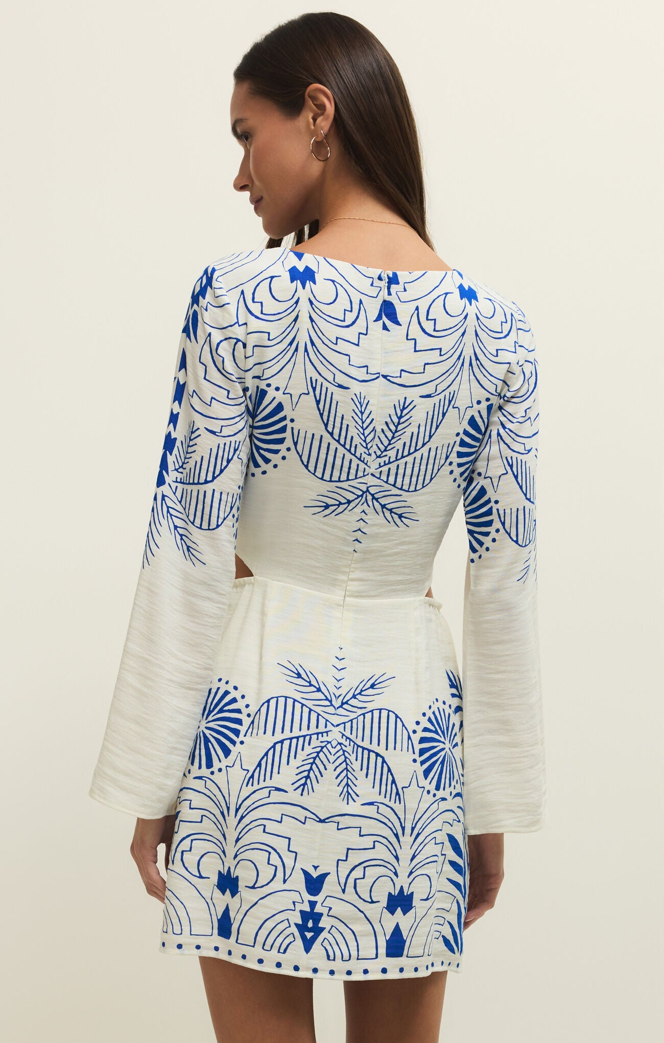 Tahina Palm Mini Dress-Z Supply-Happy on Main