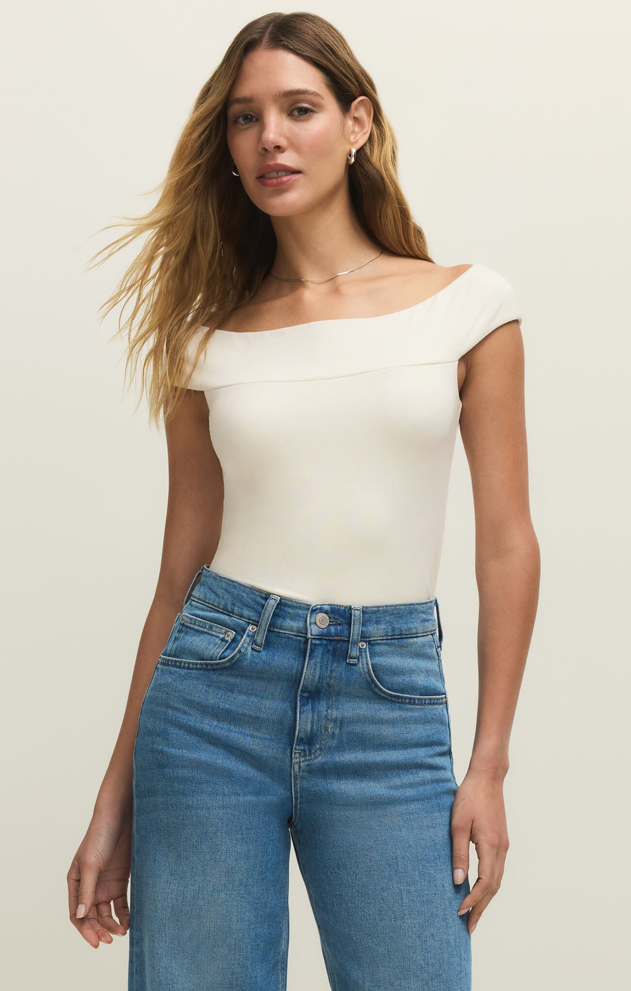 Second Skin Off Shoulder Top-Z Supply-Happy on Main