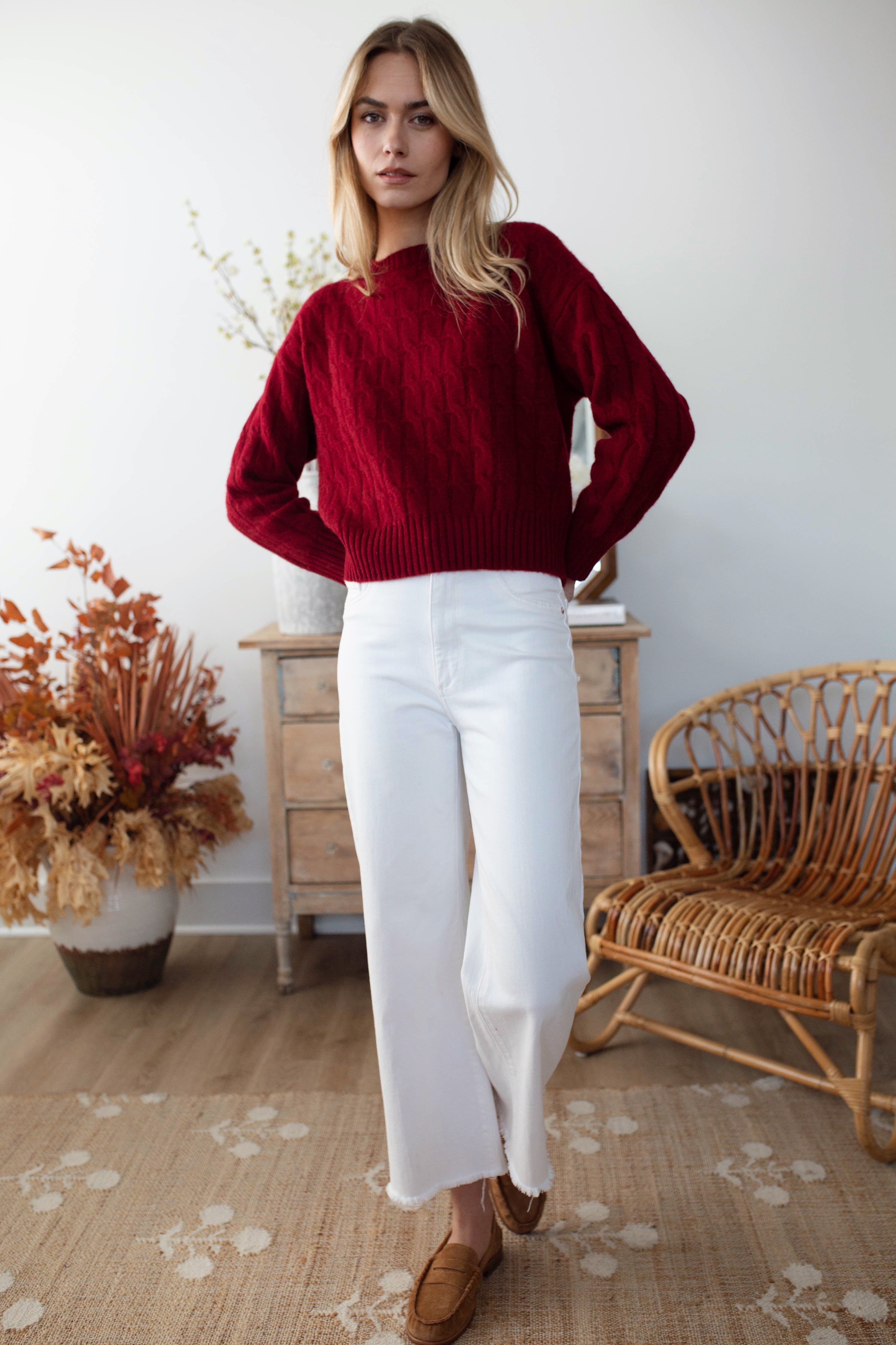 Cable Knit Cashmere-Core Sweaters-Happy on Main