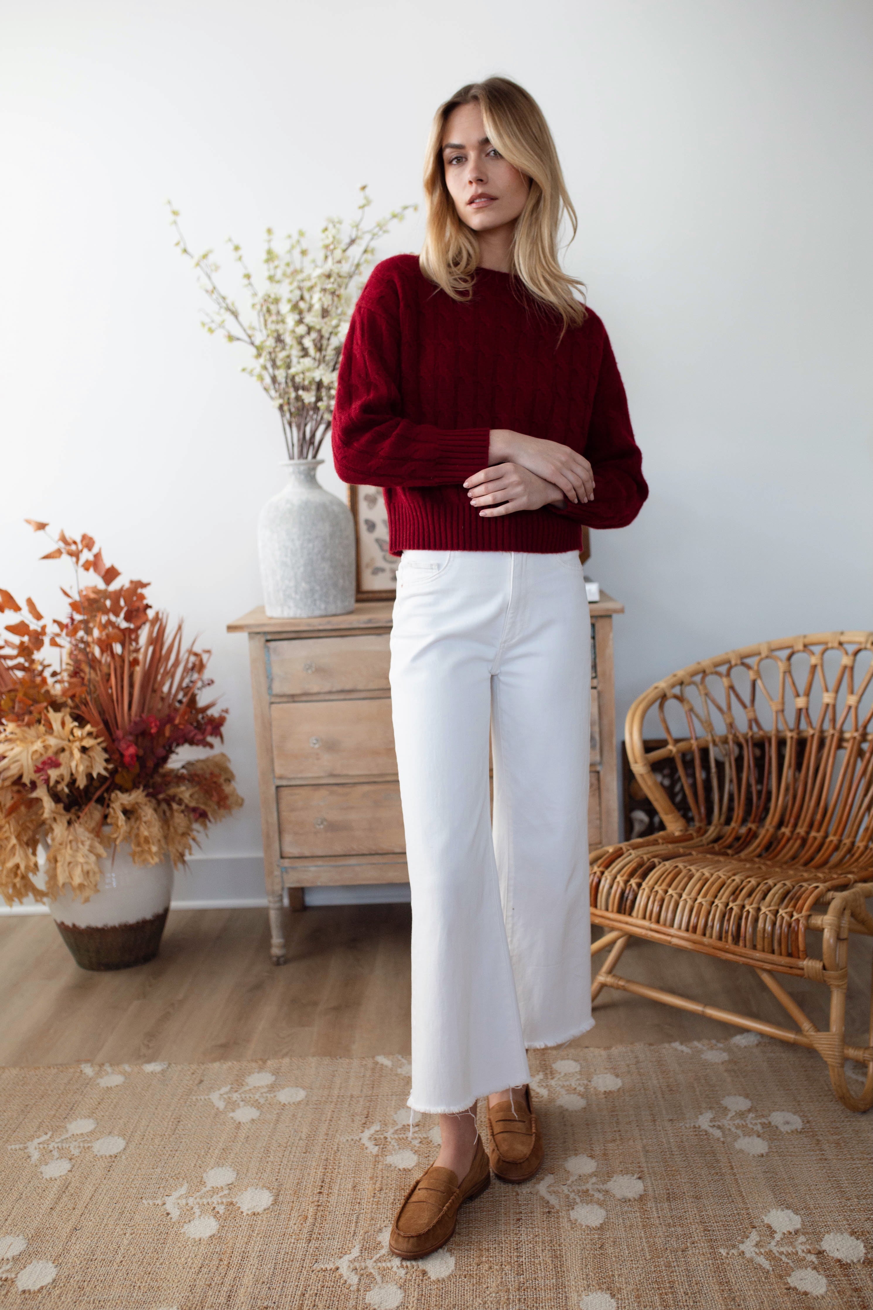 Cable Knit Cashmere-Core Sweaters-Happy on Main