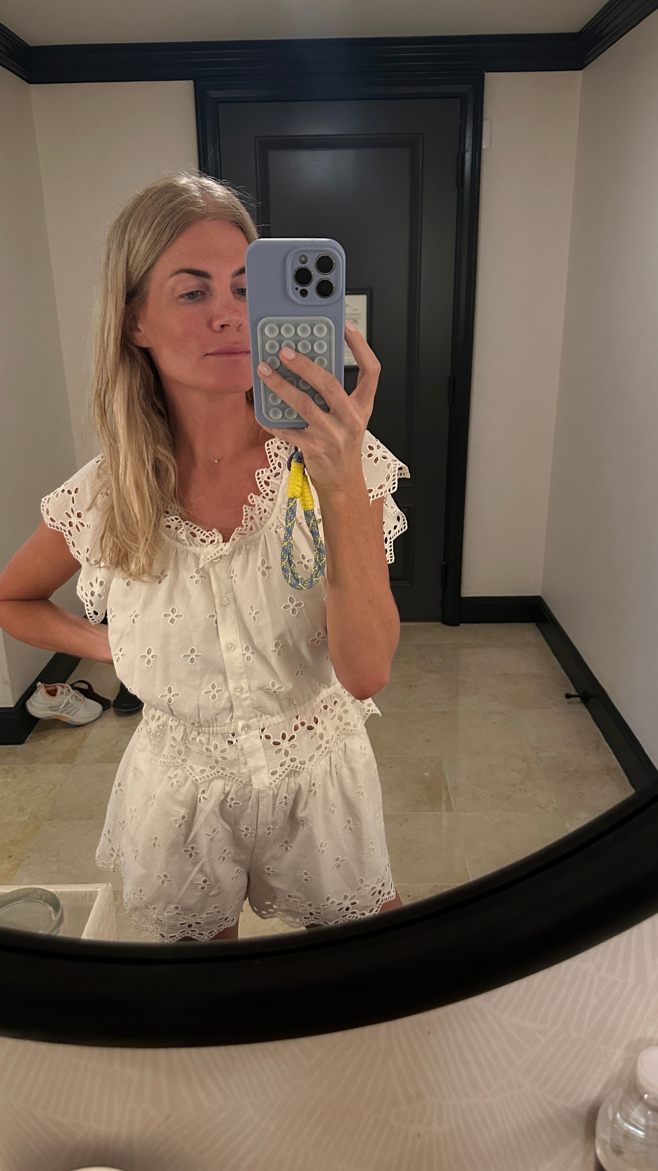 Erin Eyelet Top-Casual Tops-Happy on Main