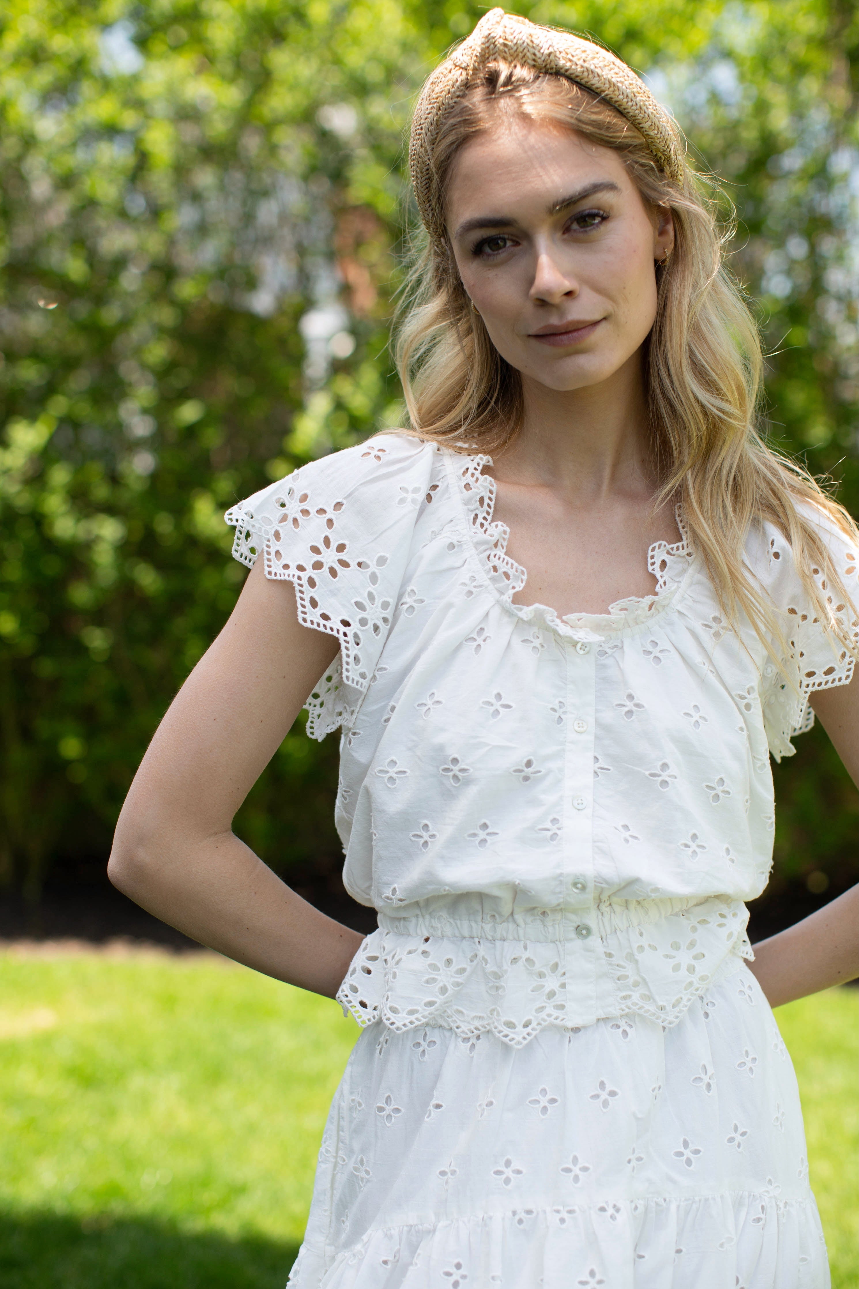 Erin Eyelet Top-Casual Tops-Happy on Main