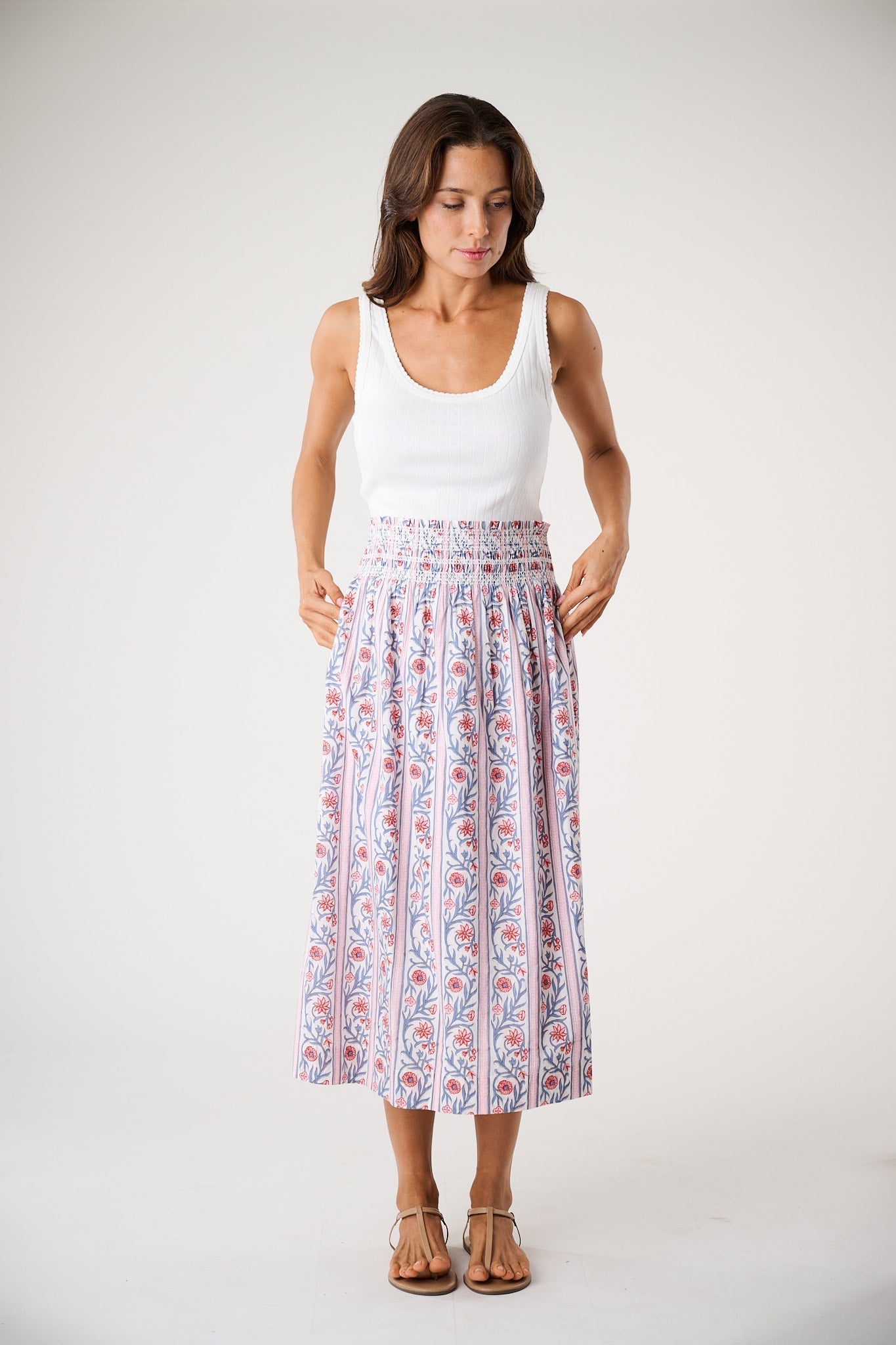 Sandra Skirt - Vine Floral-Marea-Happy on Main