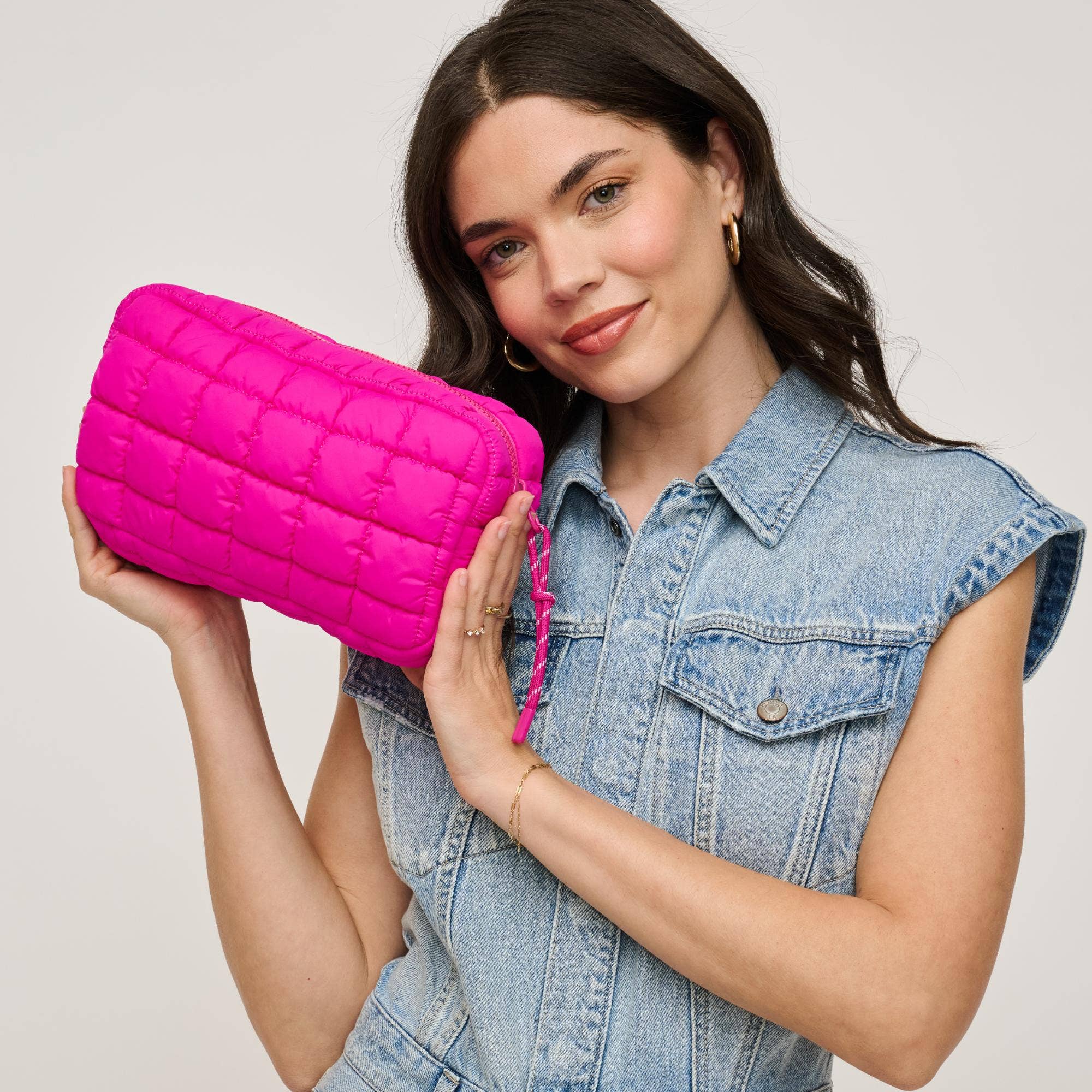 Cloud Nine - Puffer Cosmetic & Travel Organizer Pouch-Urban Expressions-Happy on Main