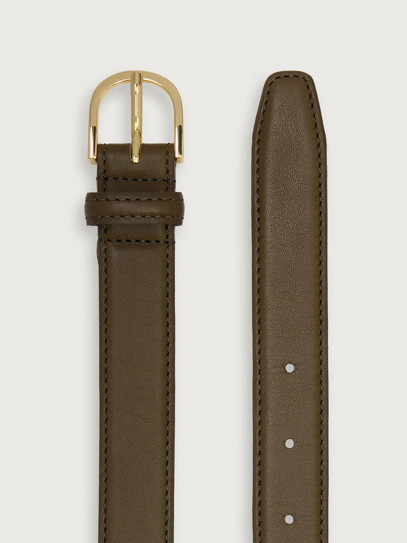 Sarei Belt Leather - Dark Olive-Varley-Happy on Main
