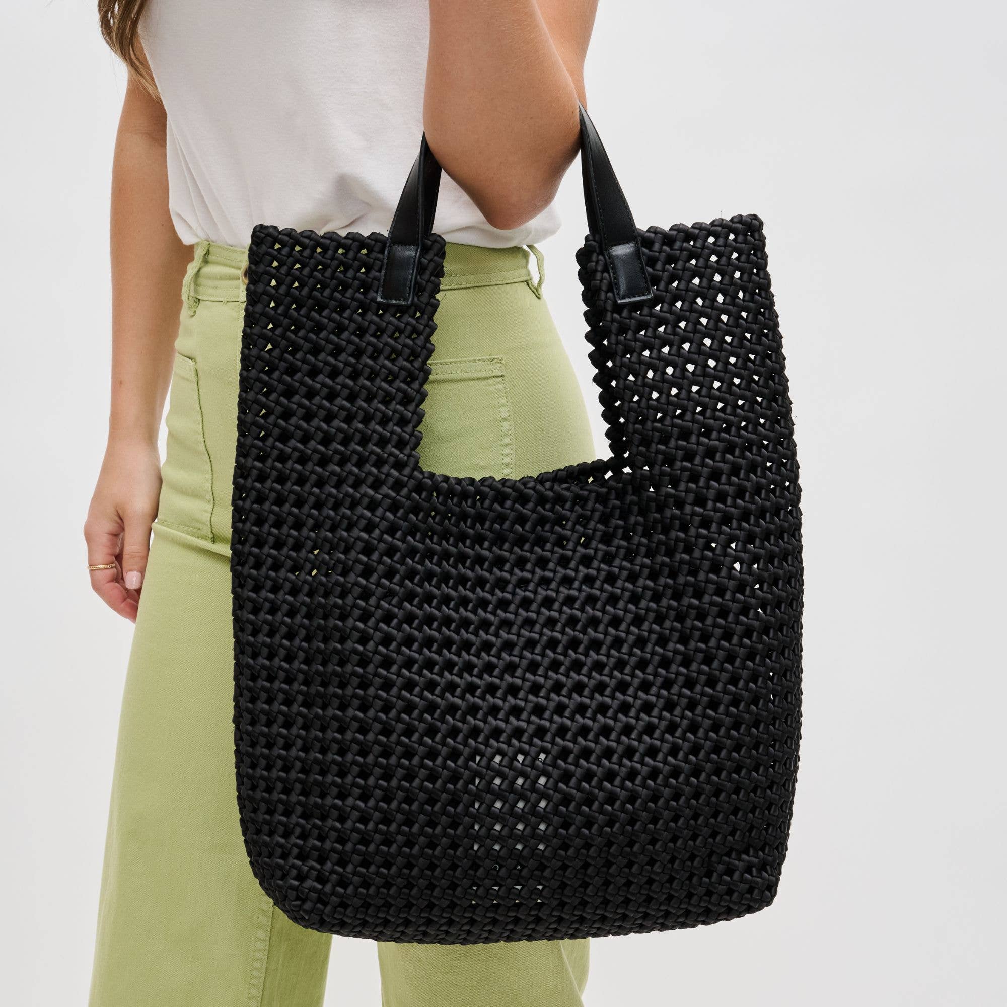 Zenith Zen - Hand Woven Knot Tote-Handbags-Happy on Main
