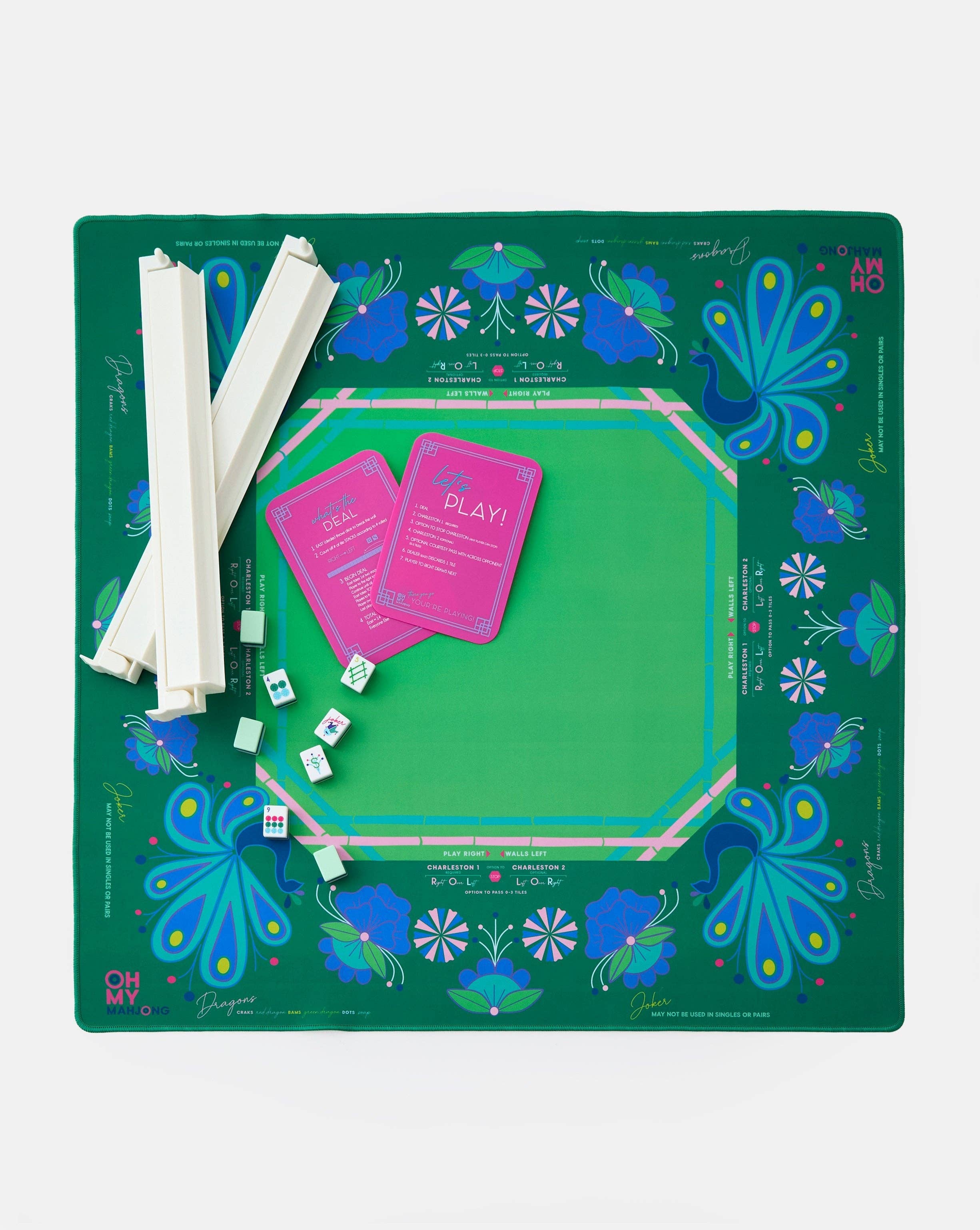 Birdie Green Mat in Tube-Oh My Mahjong-Happy on Main