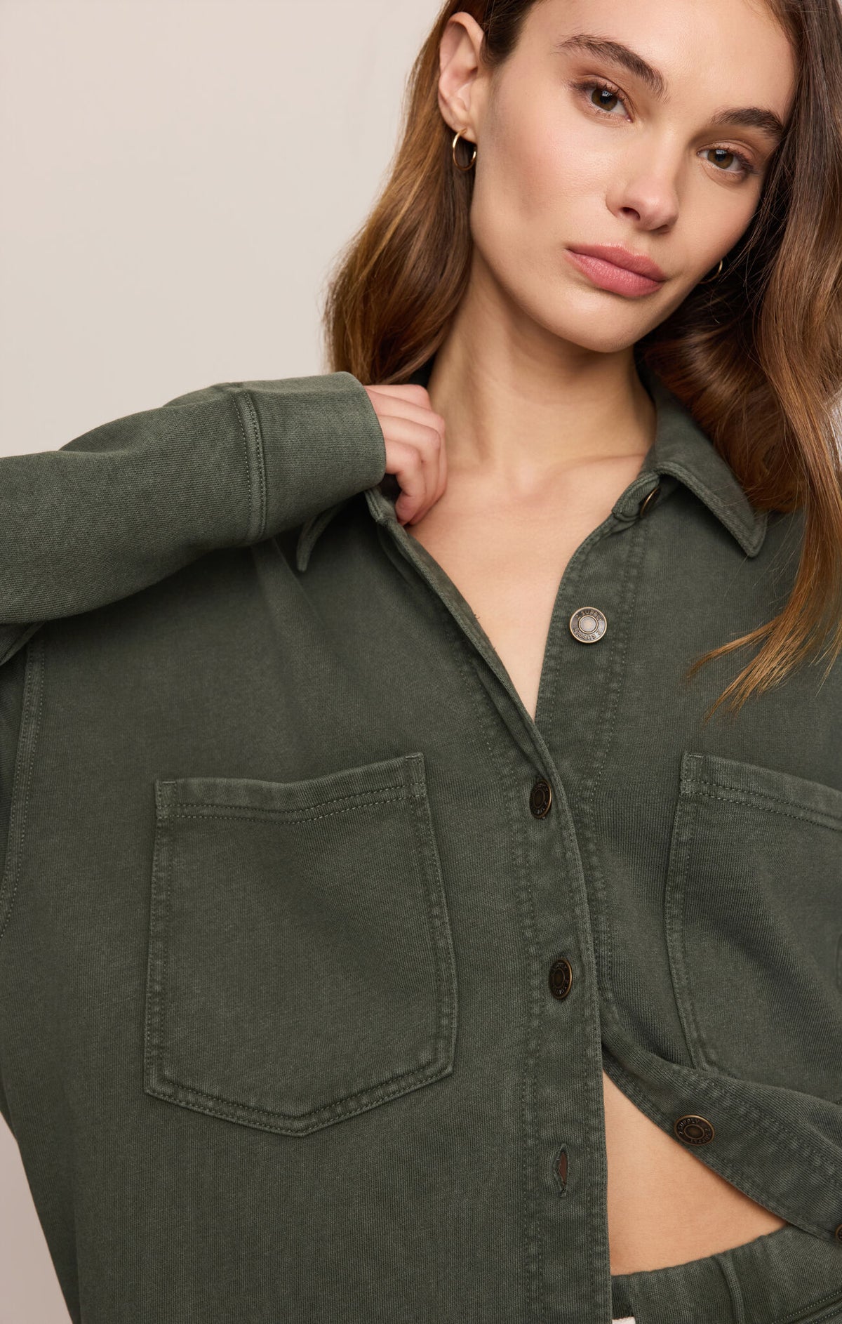 All Day Knit Jacket - Classic Olive-Z Supply-Happy on Main