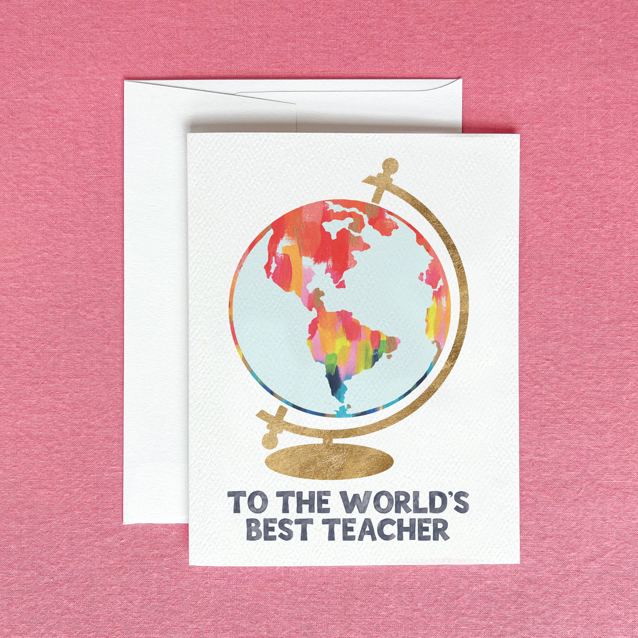 World's Best Teacher Greeting Card | Teacher Appreciation-Gert & Co-Happy on Main
