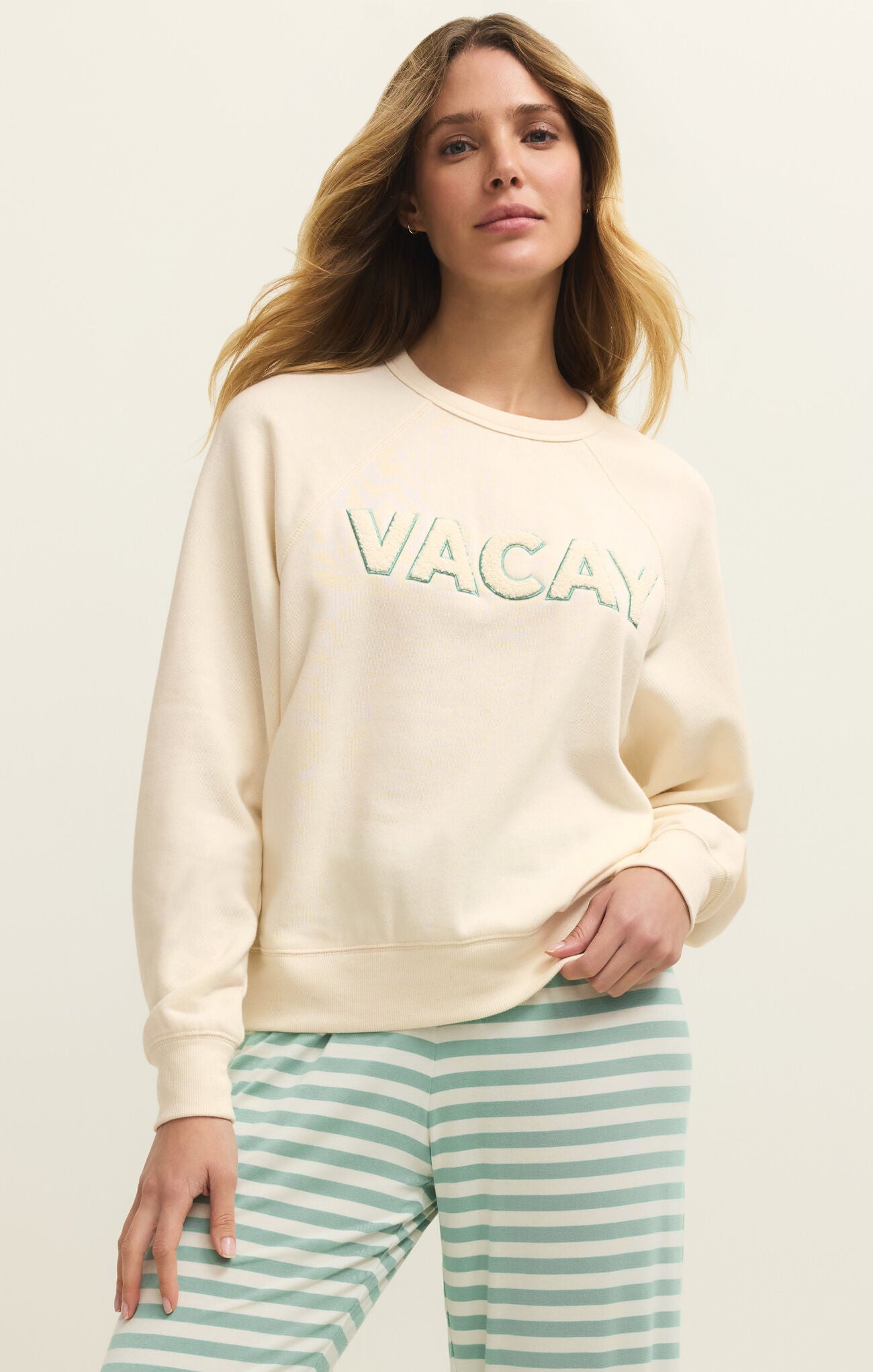 Vacay Sweatshirt-Z Supply-Happy on Main