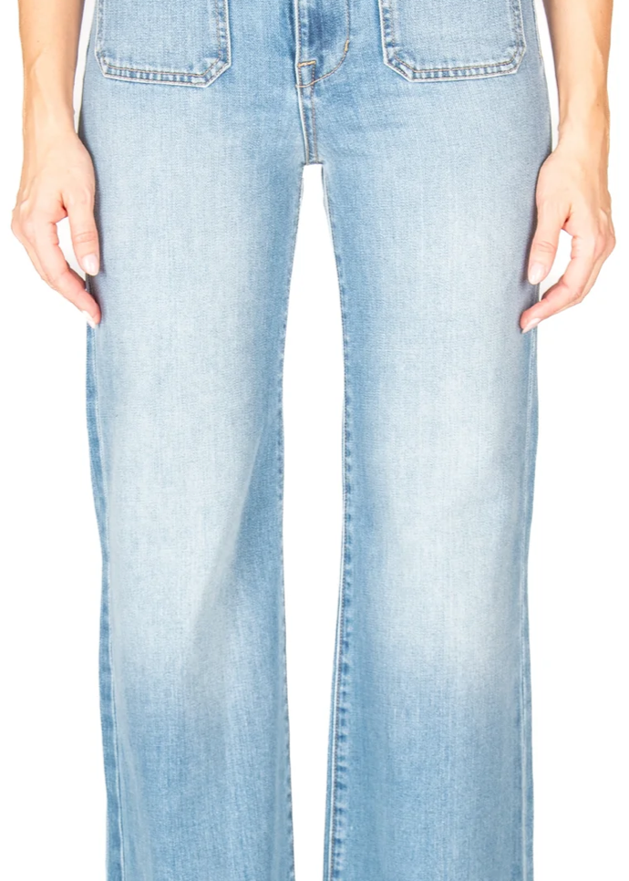 High Crop Flare-Core Jeans-Happy on Main