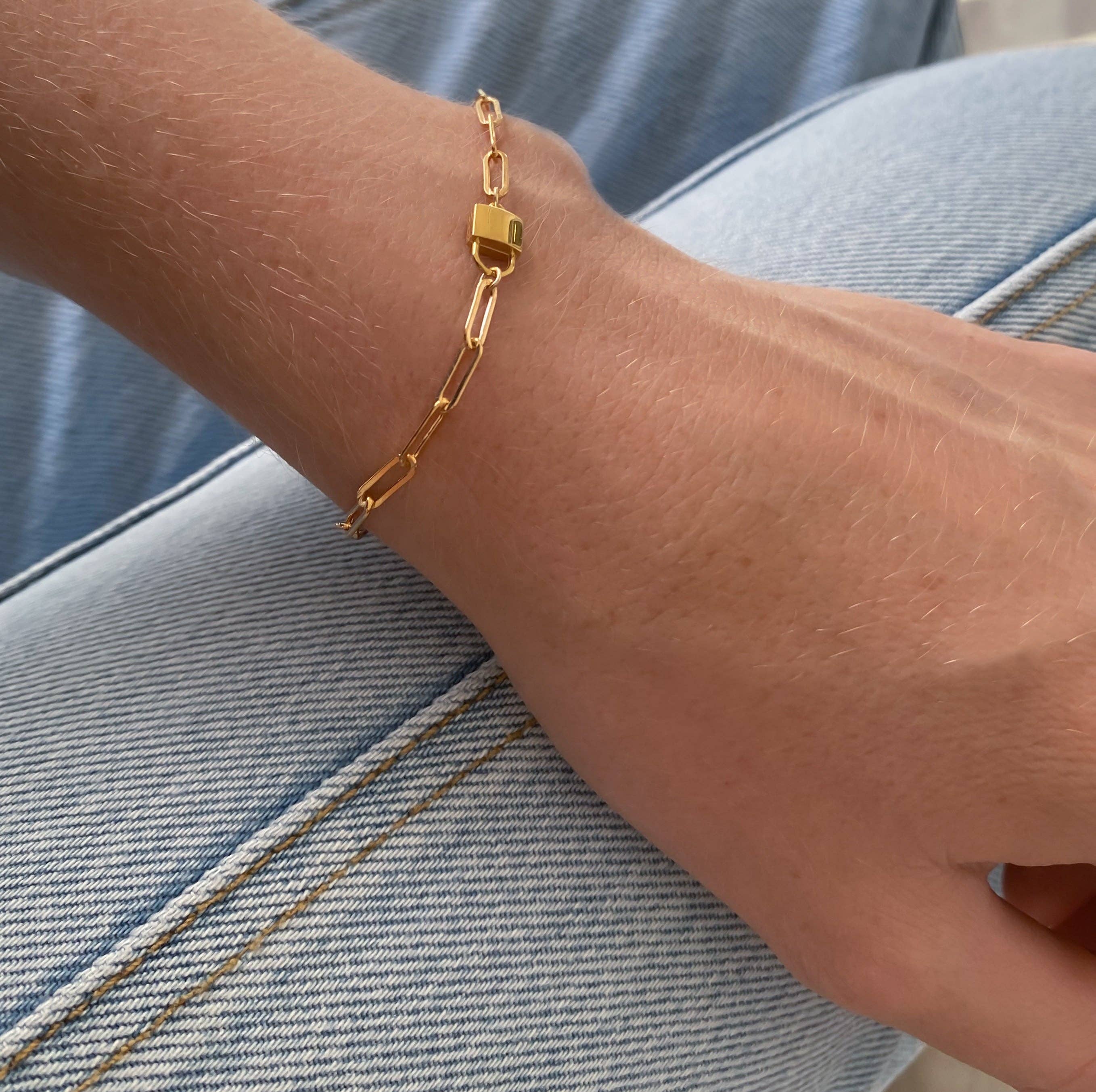 Jessa Lock Bracelet-Everyday Jewelry-Happy on Main