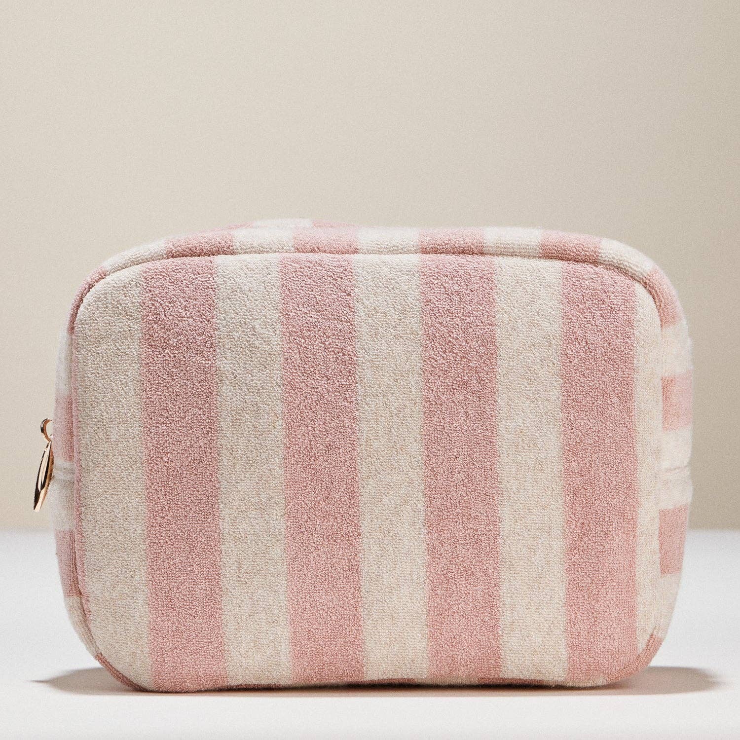 Striped Terry Fabric | Travel Pouch-Frem-Happy on Main
