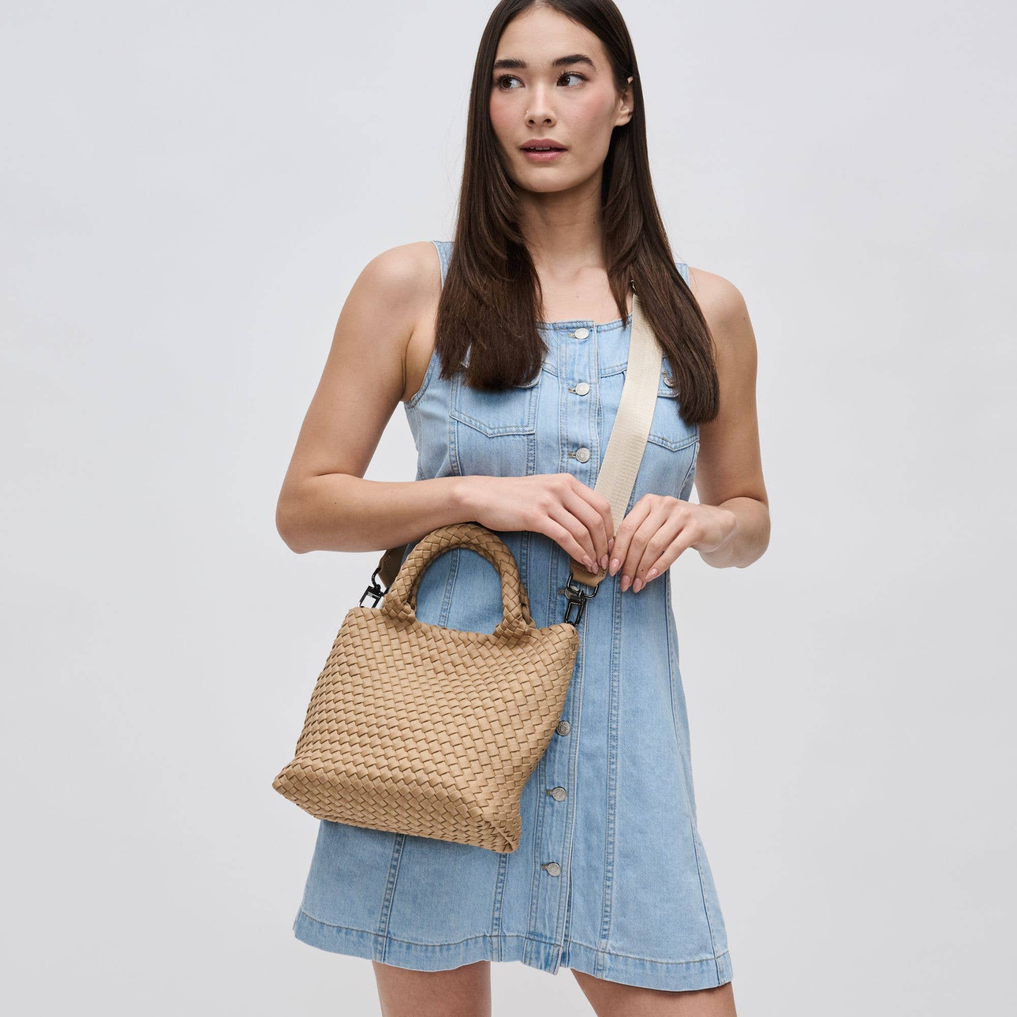 Sky's The Limit - Woven Neoprene Small Crossbody-Handbags-Happy on Main