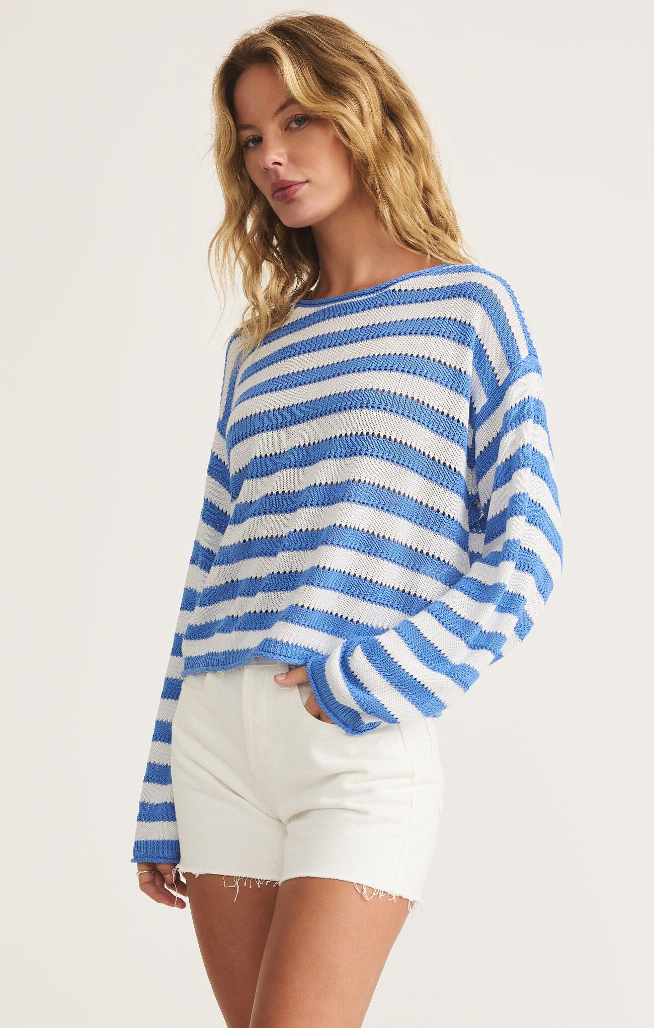 Prado Stripe Sweater-Core Sweaters-Happy on Main