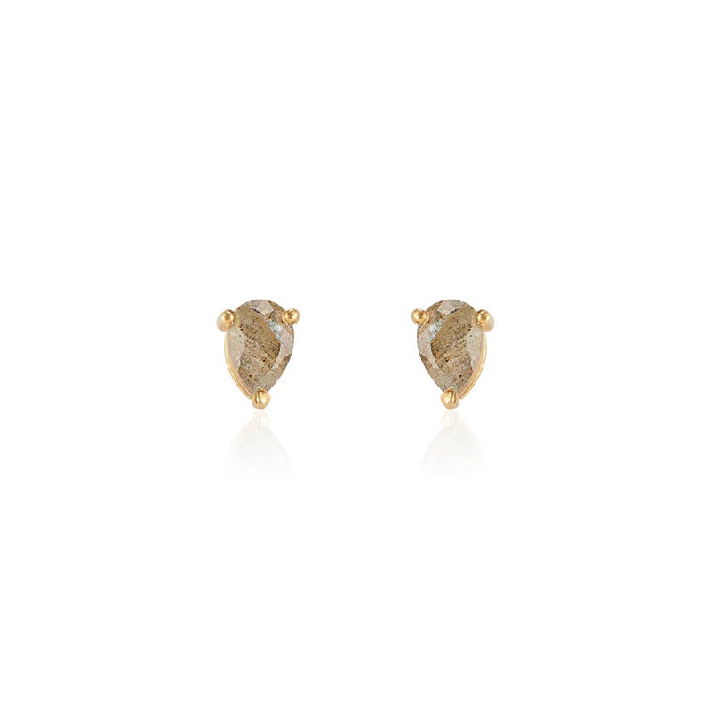Deco Mini Studs - Labradorite-Elli Parr-Happy on Main