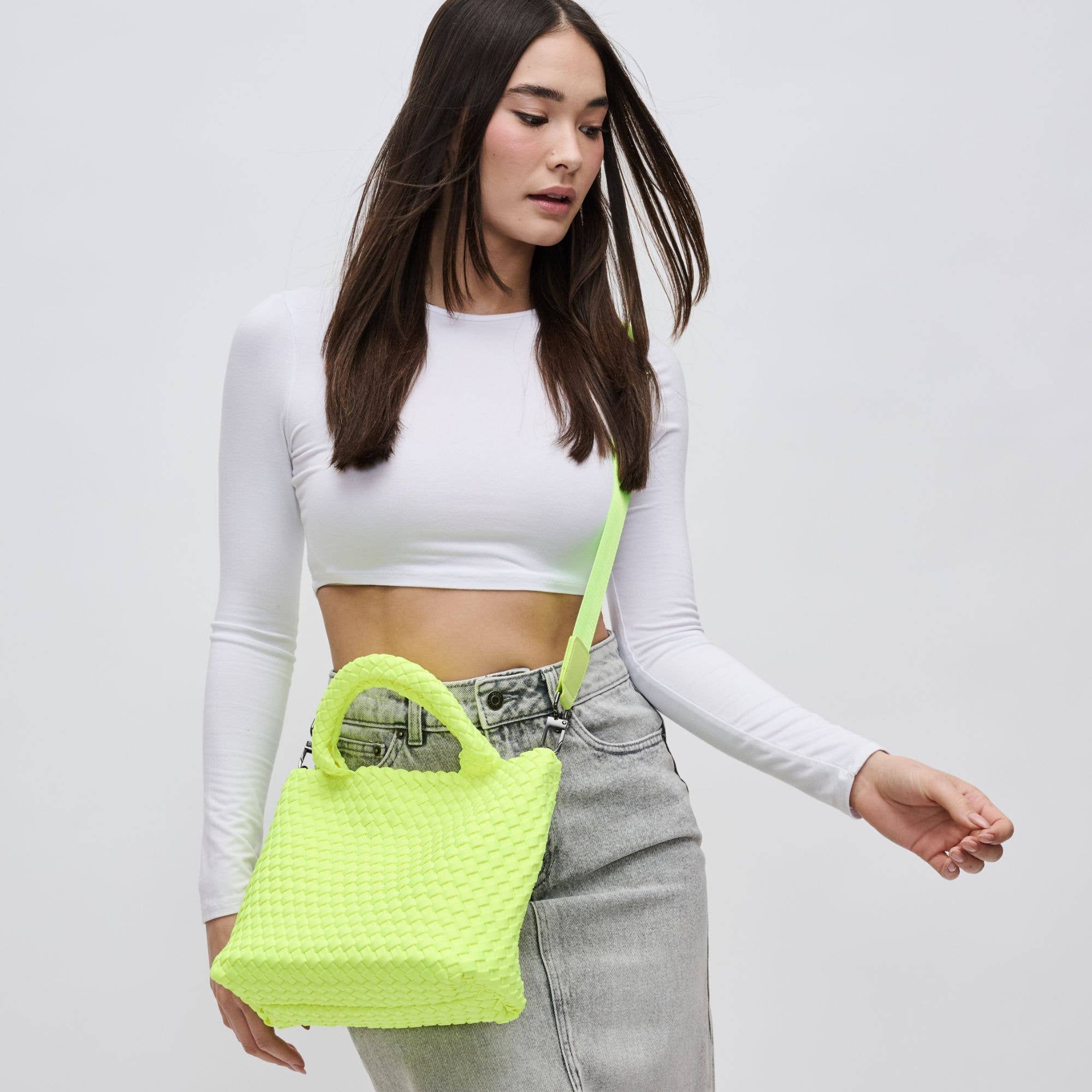 Sky's The Limit - Woven Neoprene Small Crossbody-Handbags-Happy on Main