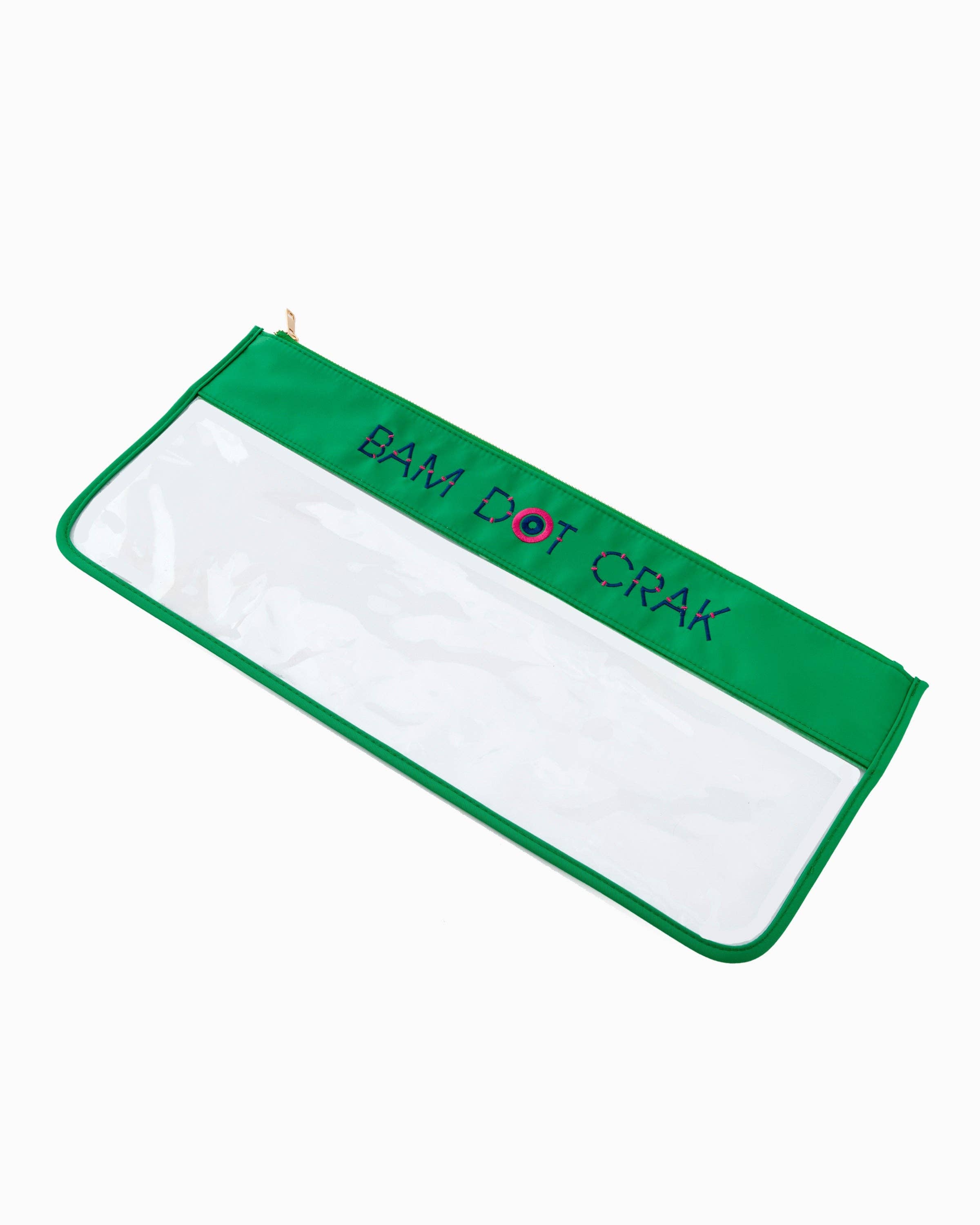 Kelly Green Bam Dot Crak Bag-Oh My Mahjong-Happy on Main