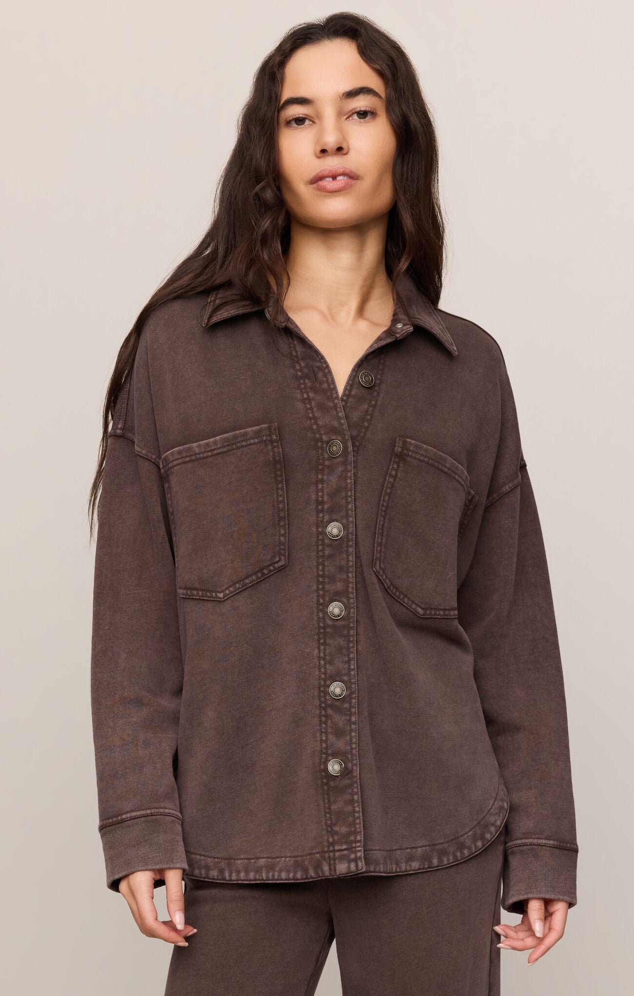 All Day Knit Jacket - Dark Chocolate-Z Supply-Happy on Main