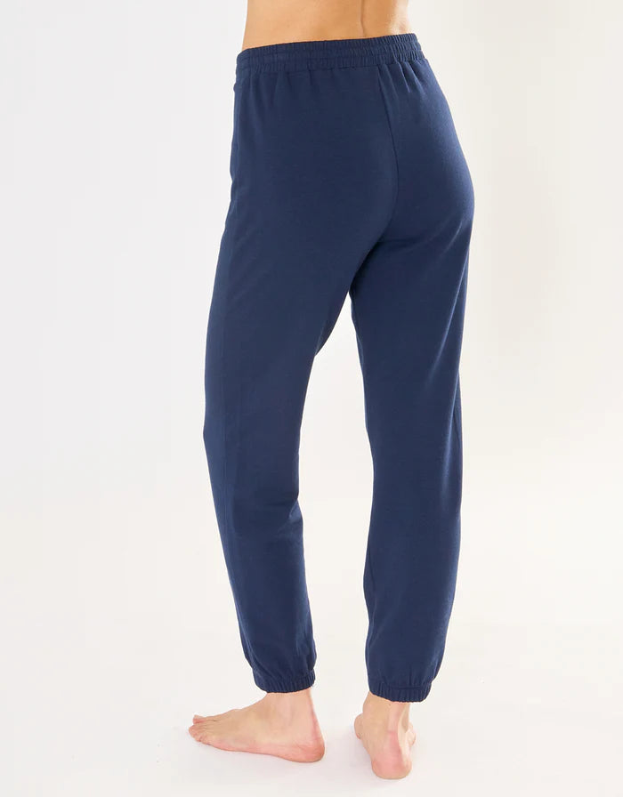 Alexandria Sweatpant - Navy-Maison Wheat-Happy on Main
