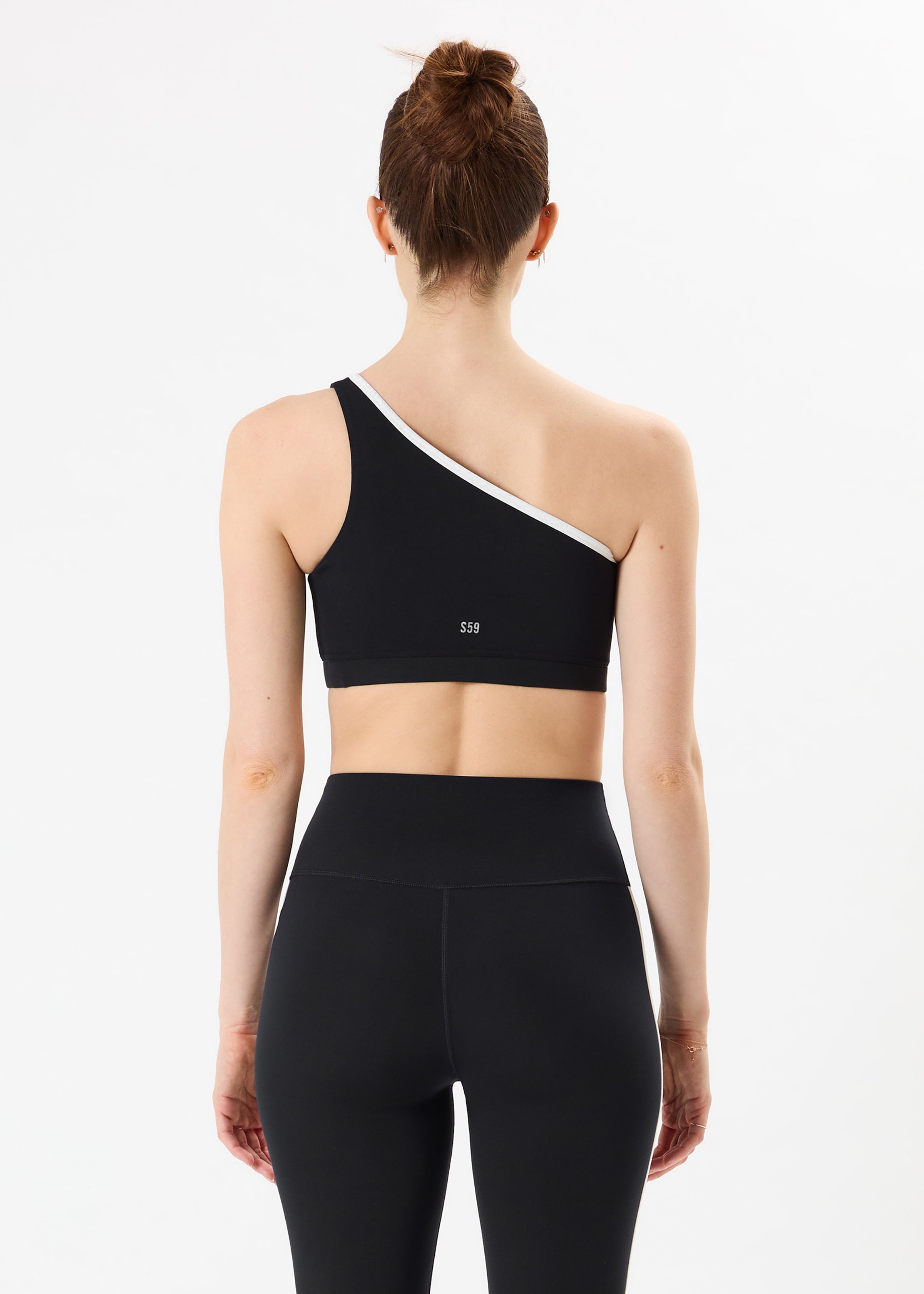 Josie Airweight One Shoulder Bra - Black/White-Splits59-Happy on Main