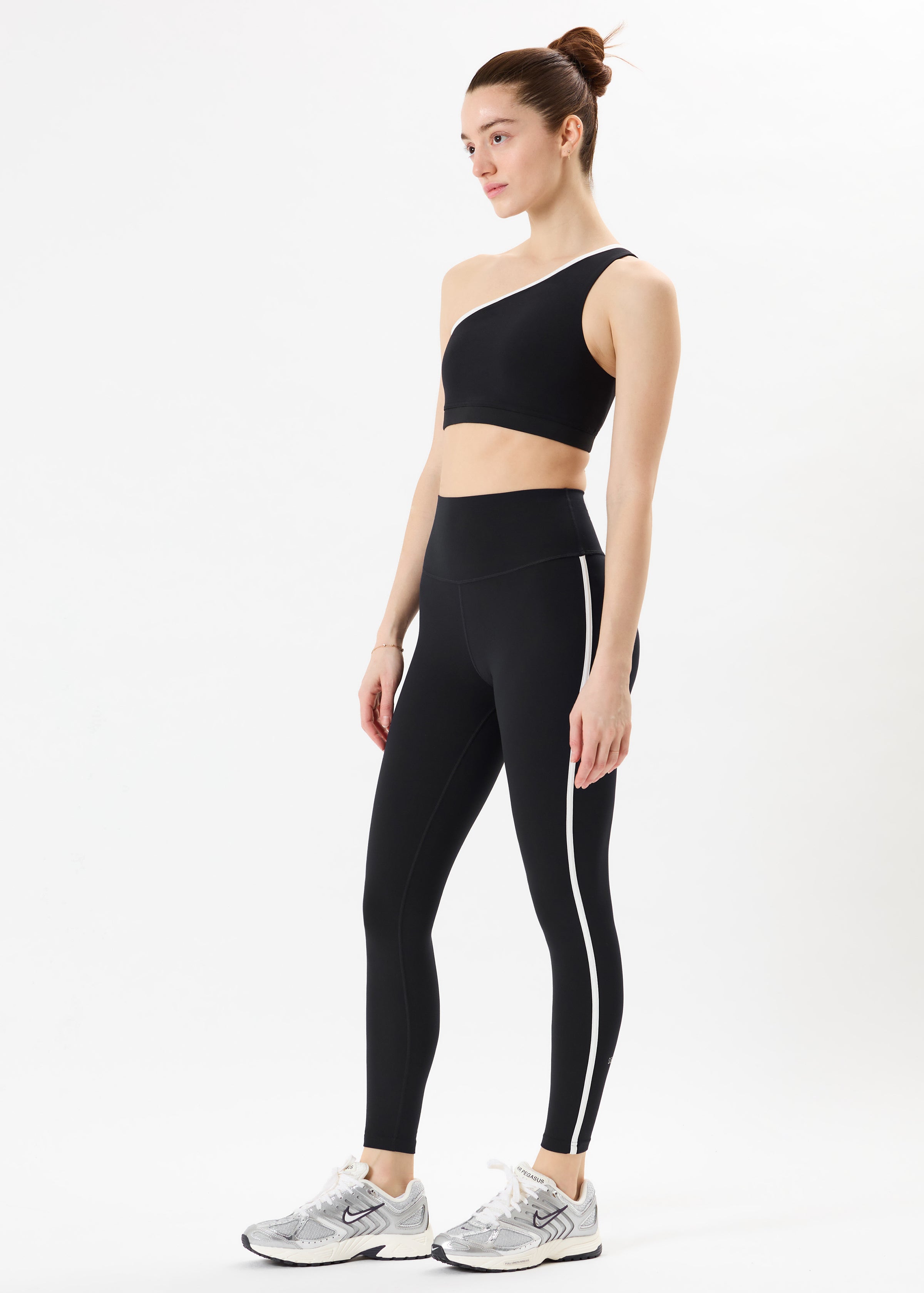 Josie Airweight One Shoulder Bra - Black/White-Splits59-Happy on Main