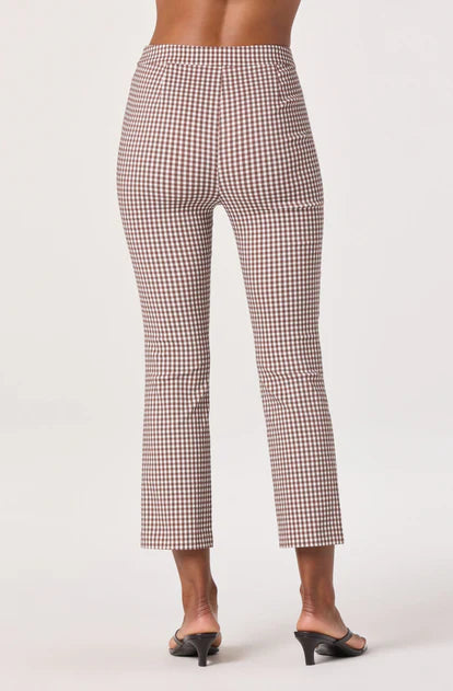 Alma Pants - Brown Gingham-ASTR-Happy on Main