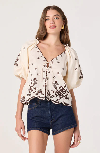 Lucia Top - Cream-ASTR-Happy on Main