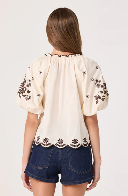 Lucia Top - Cream-ASTR-Happy on Main