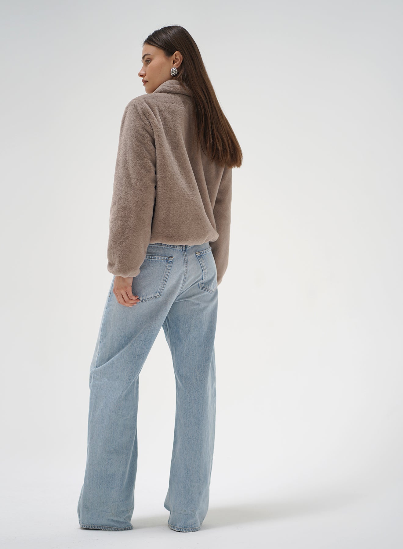 Stella Zip Up Bomber - Pebble-LNA-Happy on Main