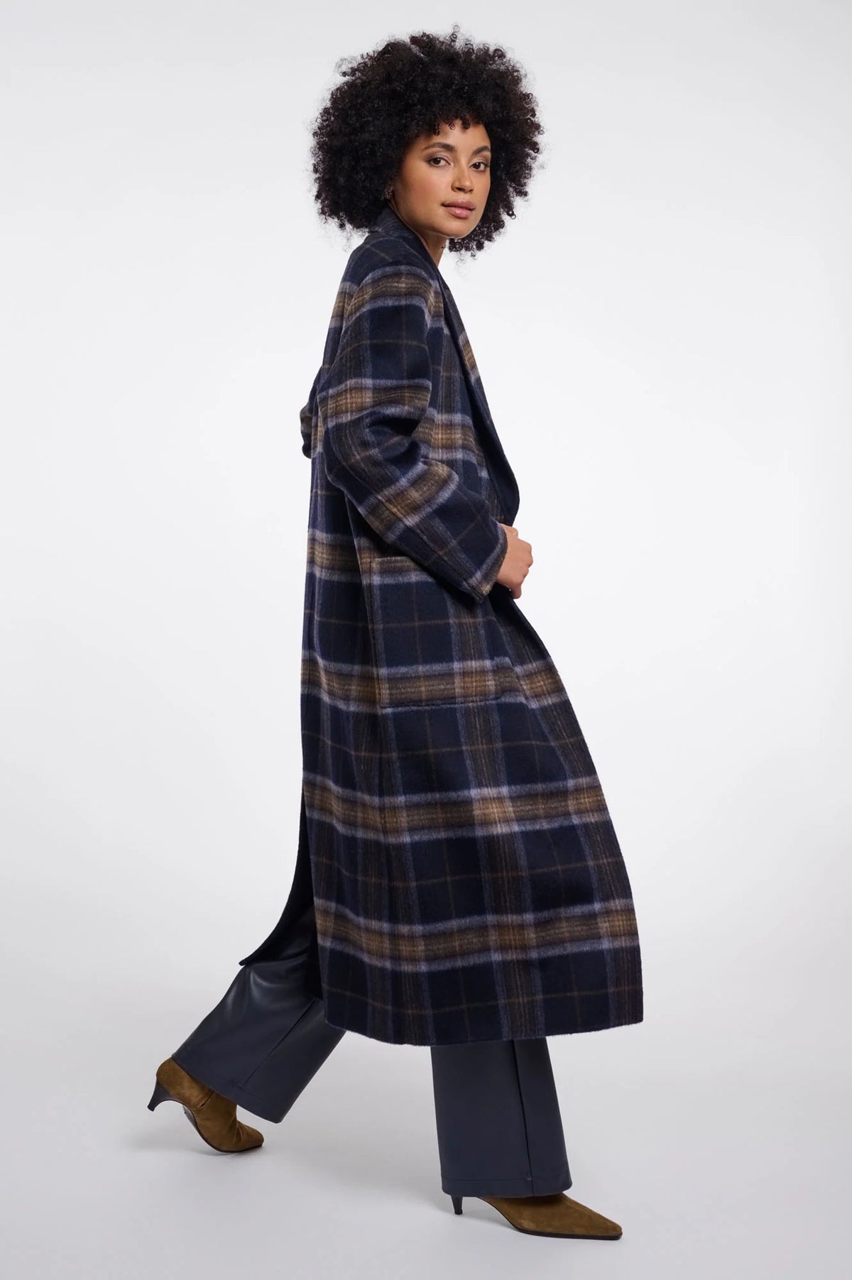 Adria Reversible Coat - Dark Navy-Rino & Pelle-Happy on Main