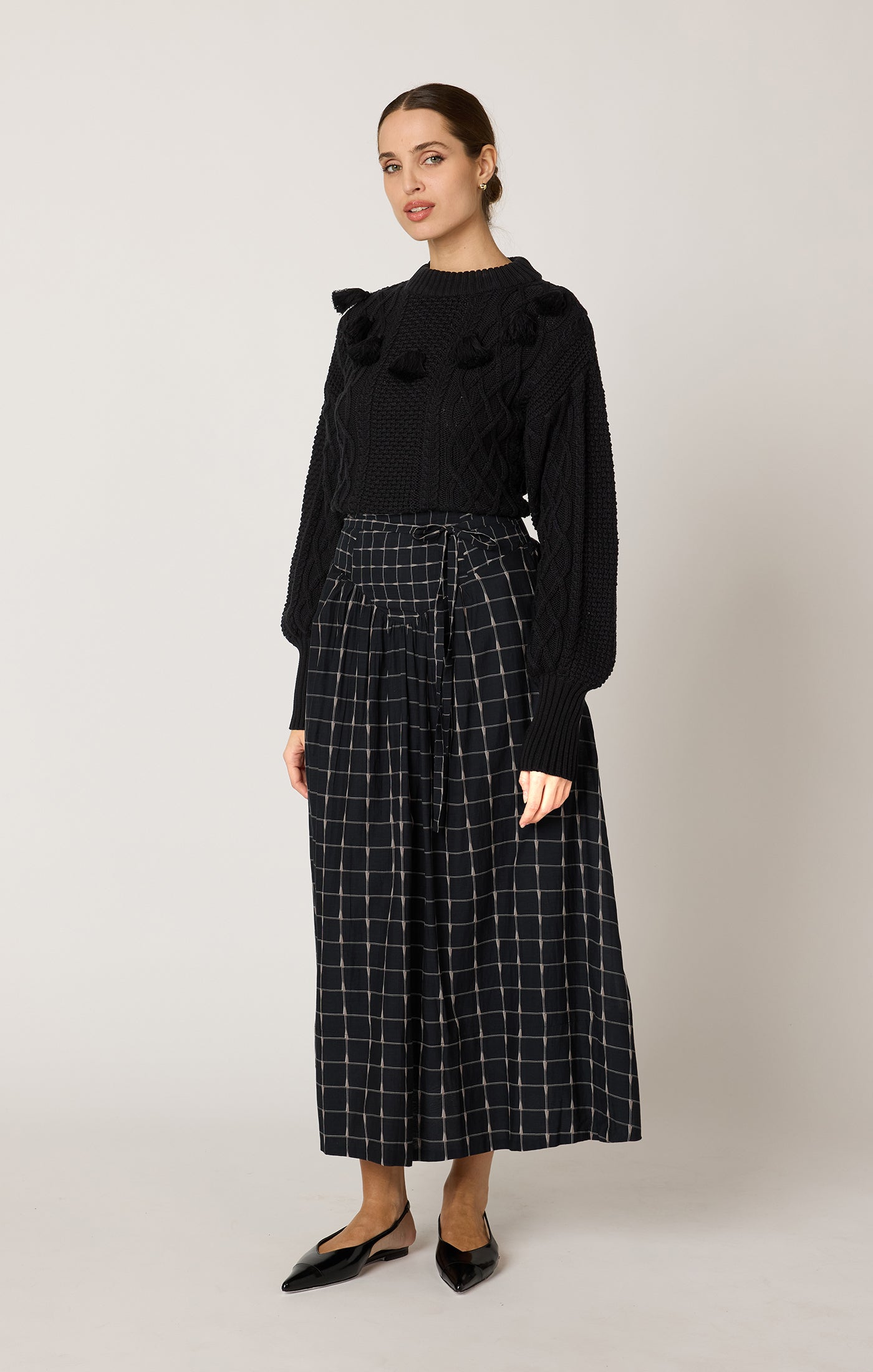 Amber Ankle Skirt-Skirts-Happy on Main