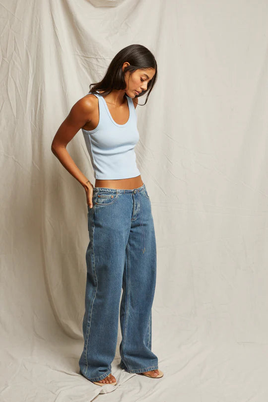 Blondie Strcutured Rib Bra Friendy Tank