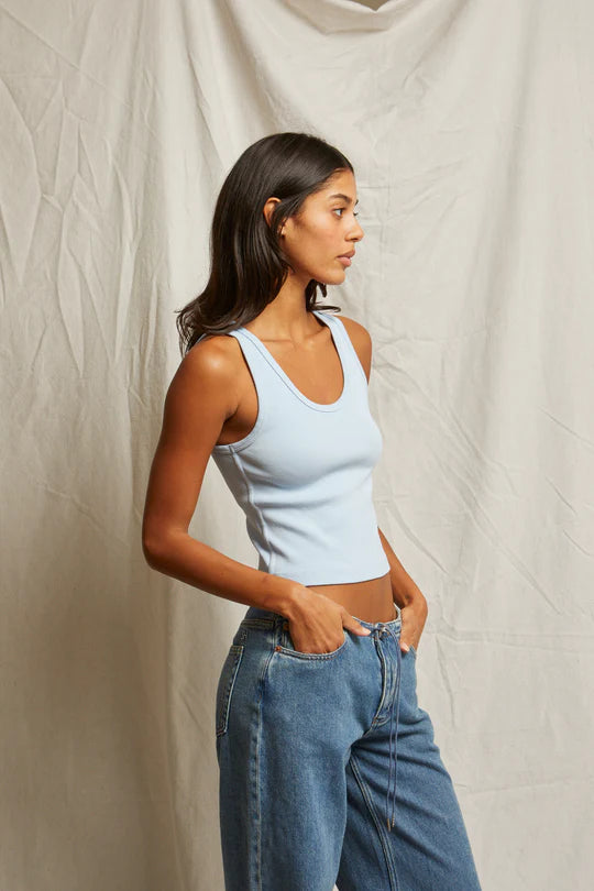 Blondie Strcutured Rib Bra Friendy Tank