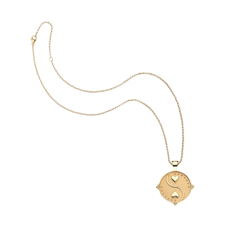 BALANCE JW Small Pendant Coin - 16-18" Classic Rolo Chain-Jane Win-Happy on Main