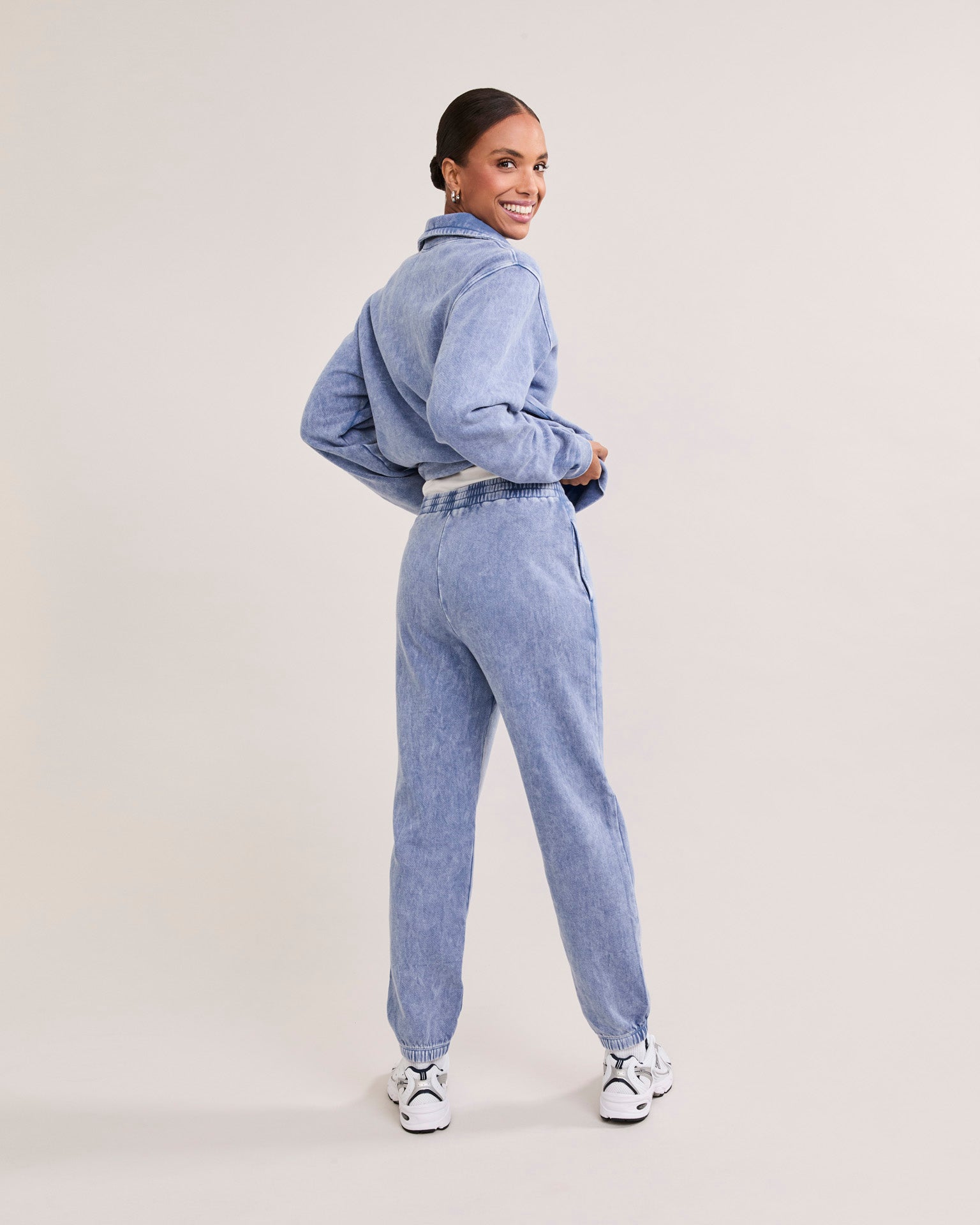 Berkeley Sweatpant - Blueberry-Maison Wheat-Happy on Main