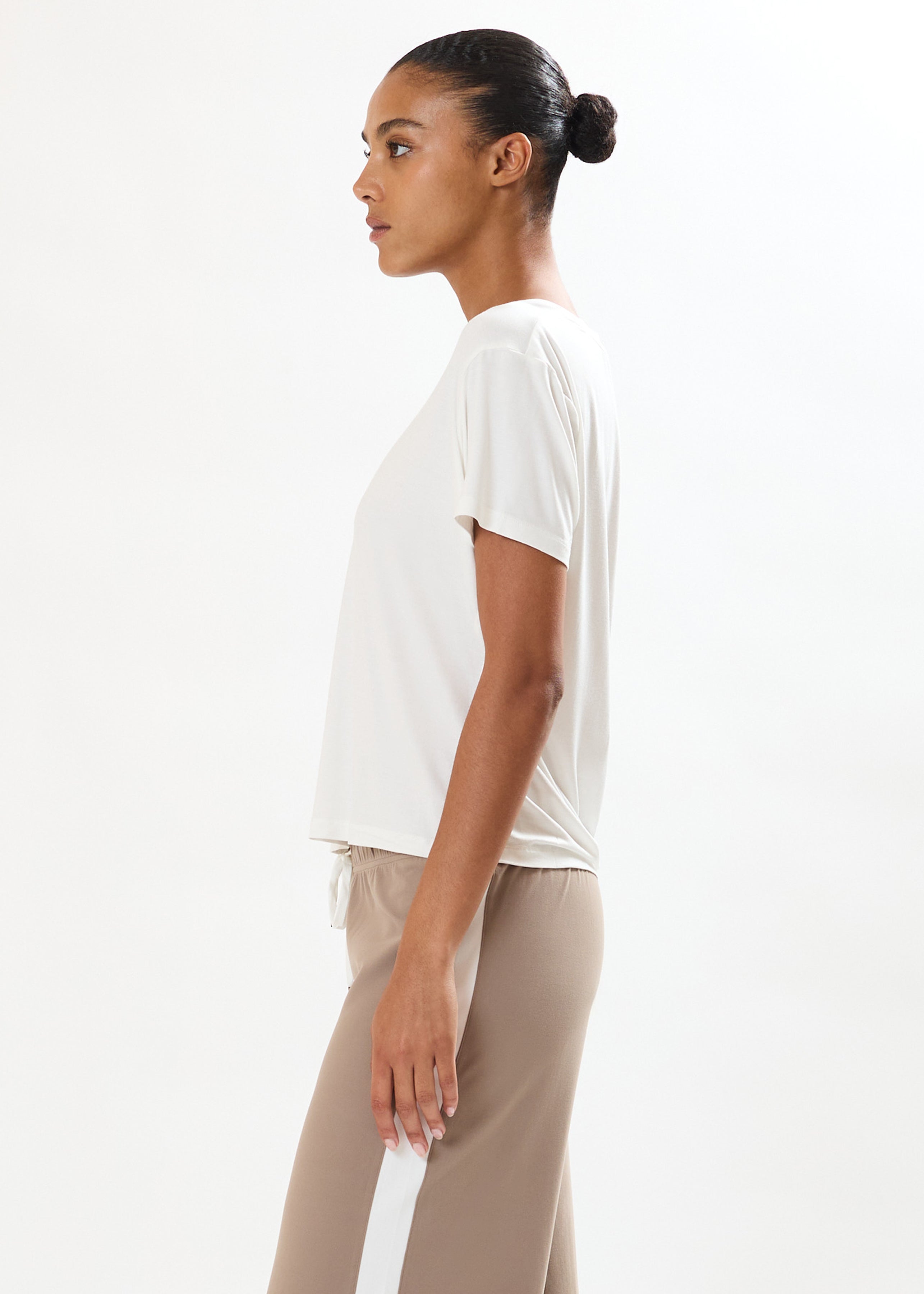 Georgia Jersey V-Neck - White-Splits59-Happy on Main