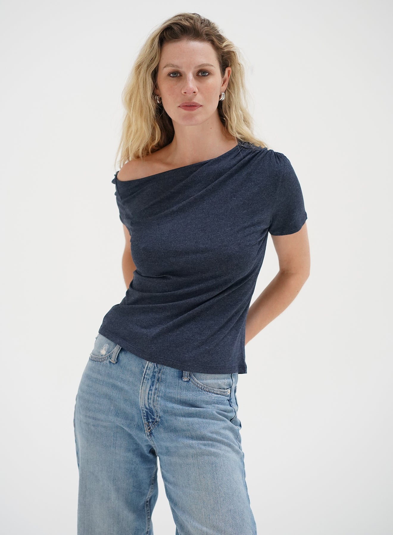 Rayne Drop Shoulder Top-Casual Tops-Happy on Main